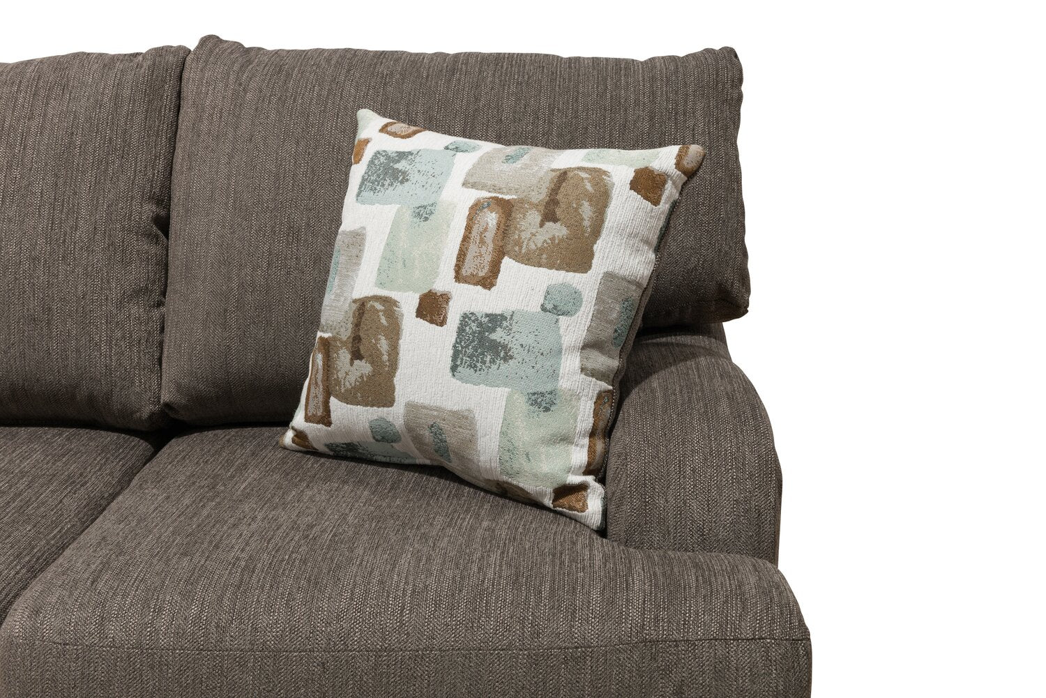 Abby 3-Piece Chenille Left-Facing Sectional - Charcoal - Image 3