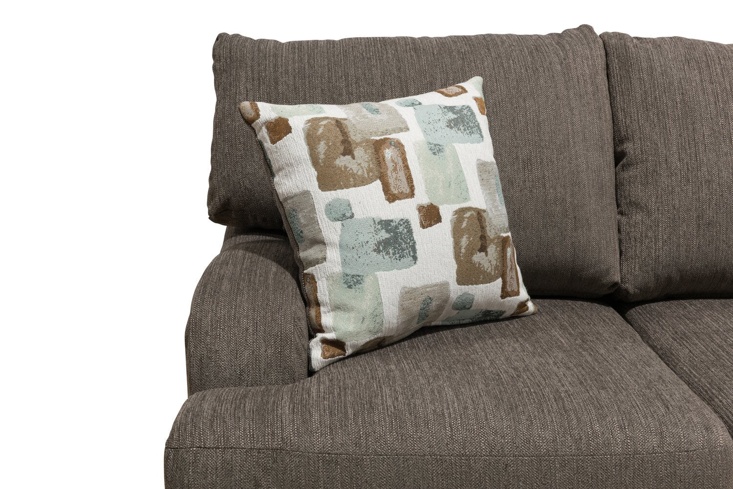 Abby 3-Piece Chenille Right-Facing Sectional - Charcoal - Image 3