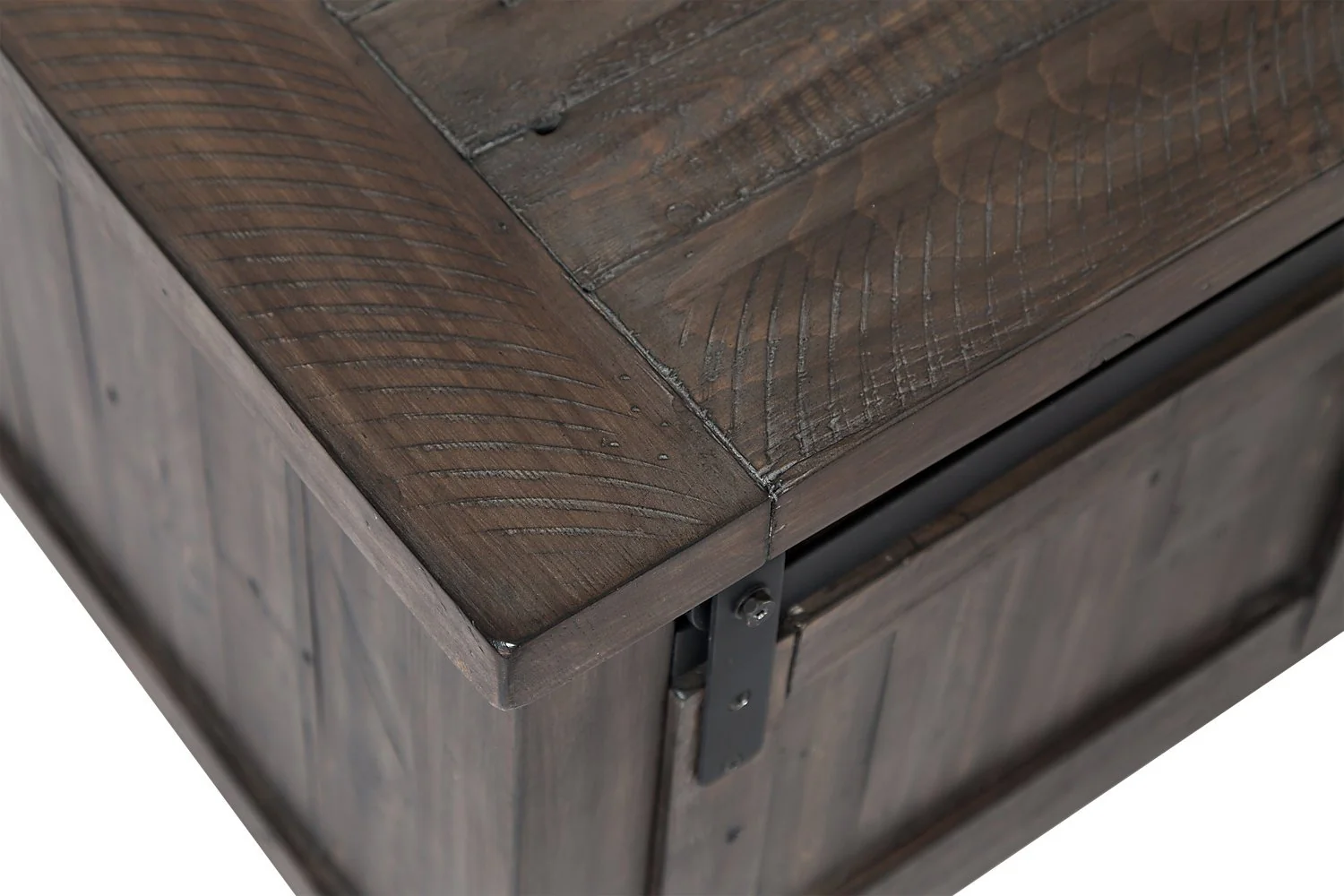 Ahna Barn Door Coffee Table - Brown - Image 6