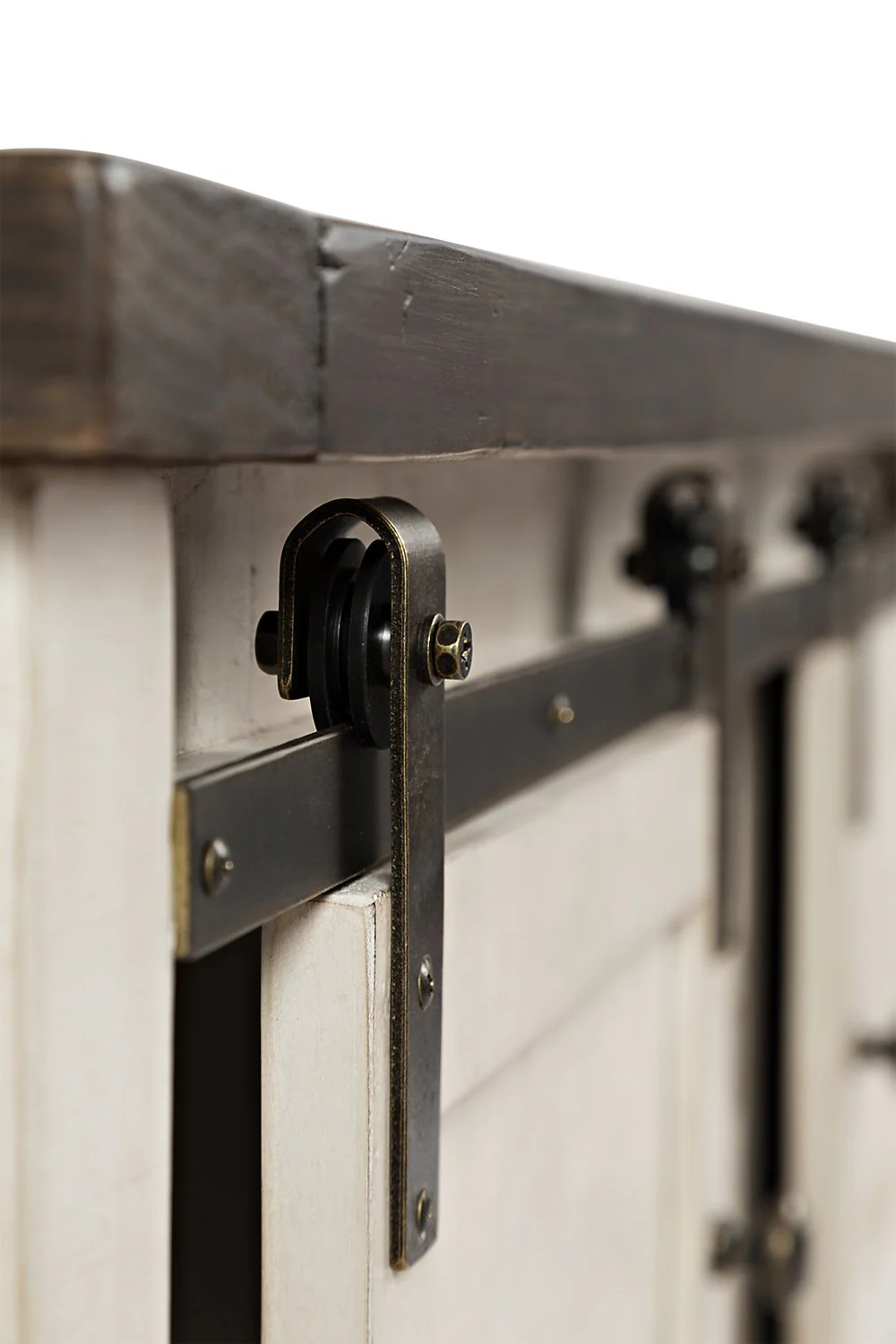 Ahna Barn Door Coffee Table - White - Image 5