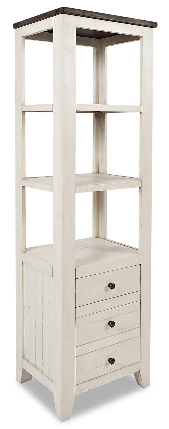 Ahna Bookcase Pier - White - Image 2
