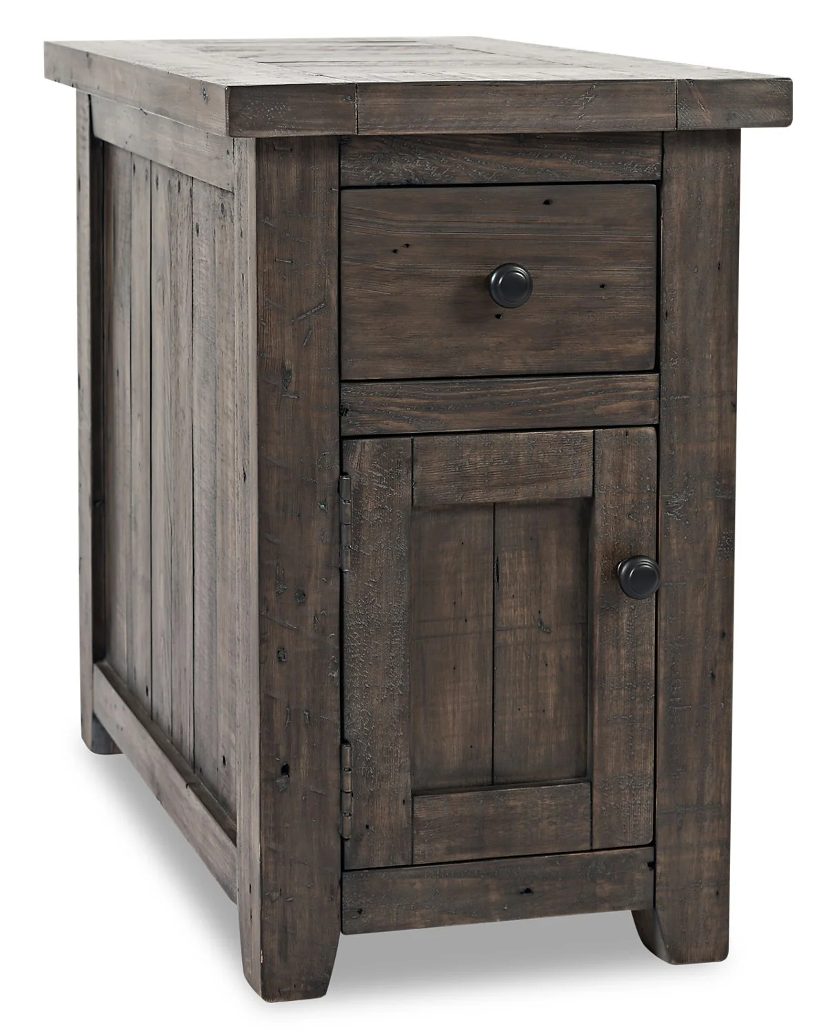 Ahna Chairside Table - Brown