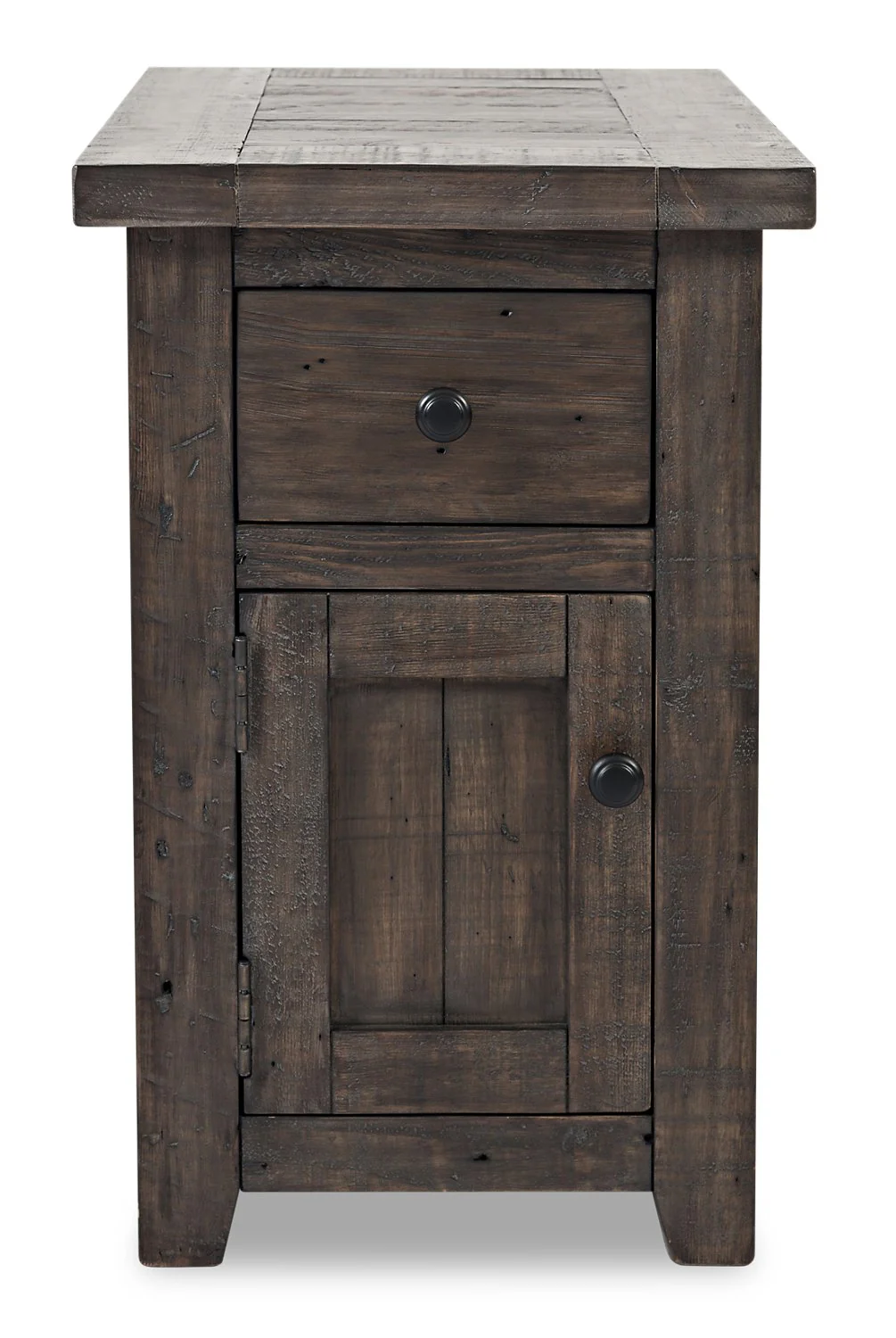 Ahna Chairside Table - Brown - Image 2