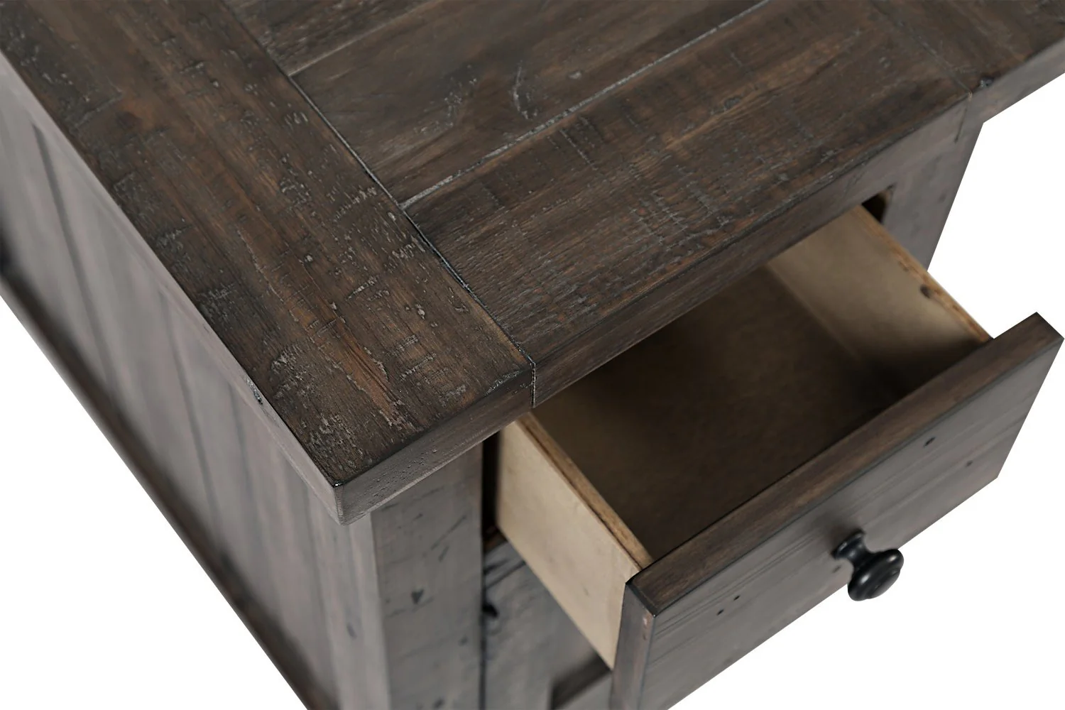 Ahna Chairside Table - Brown - Image 3