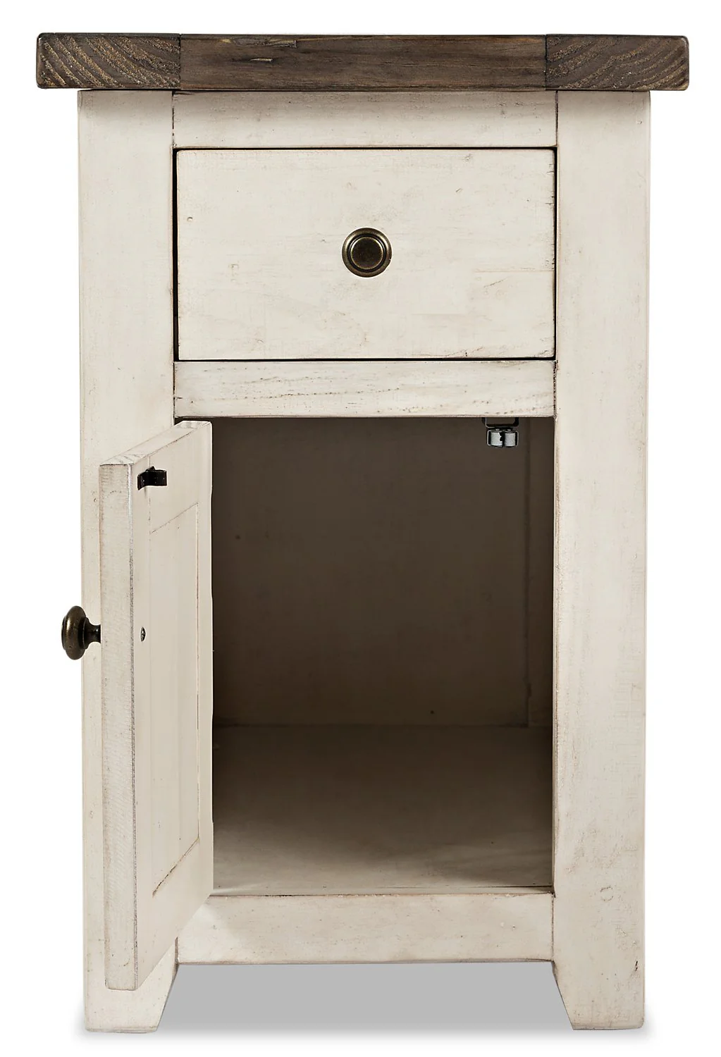 Ahna Chairside Table - White - Image 5