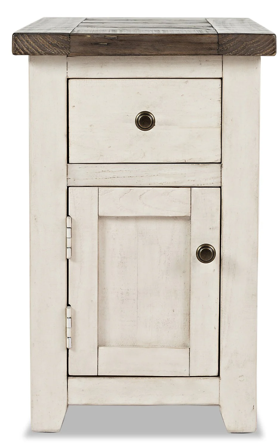 Ahna Chairside Table - White - Image 6