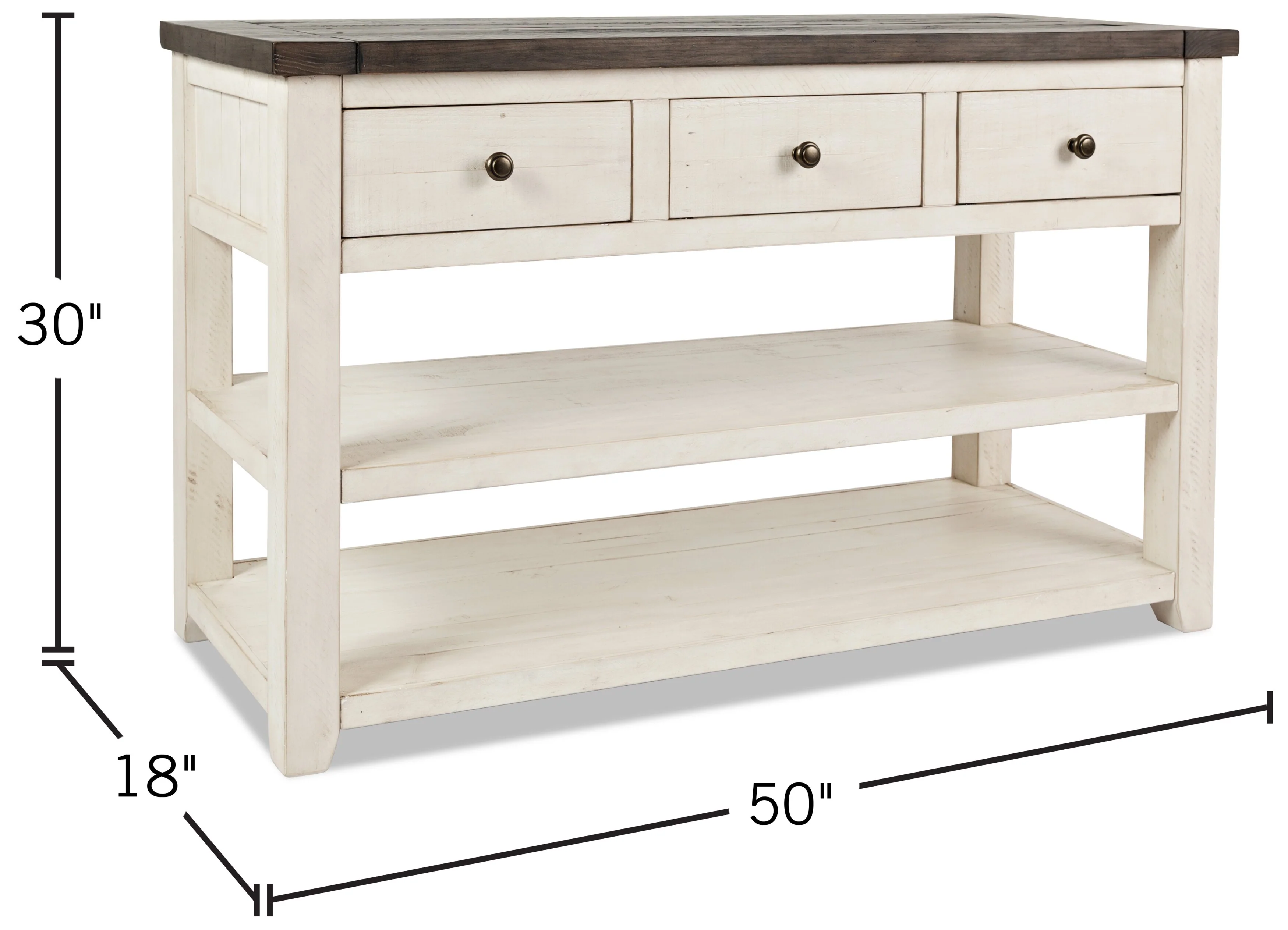 Ahna Sofa Table - White - Image 5