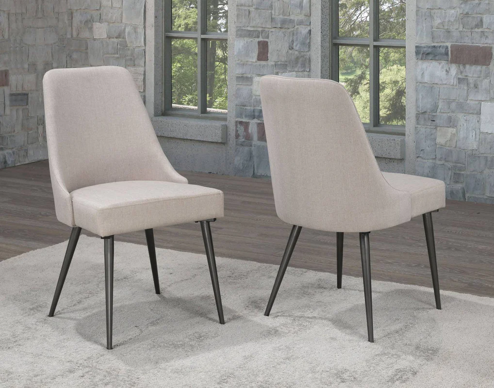 Alajuela Dining Side Chair - Beige - Set of 2 - Image 2