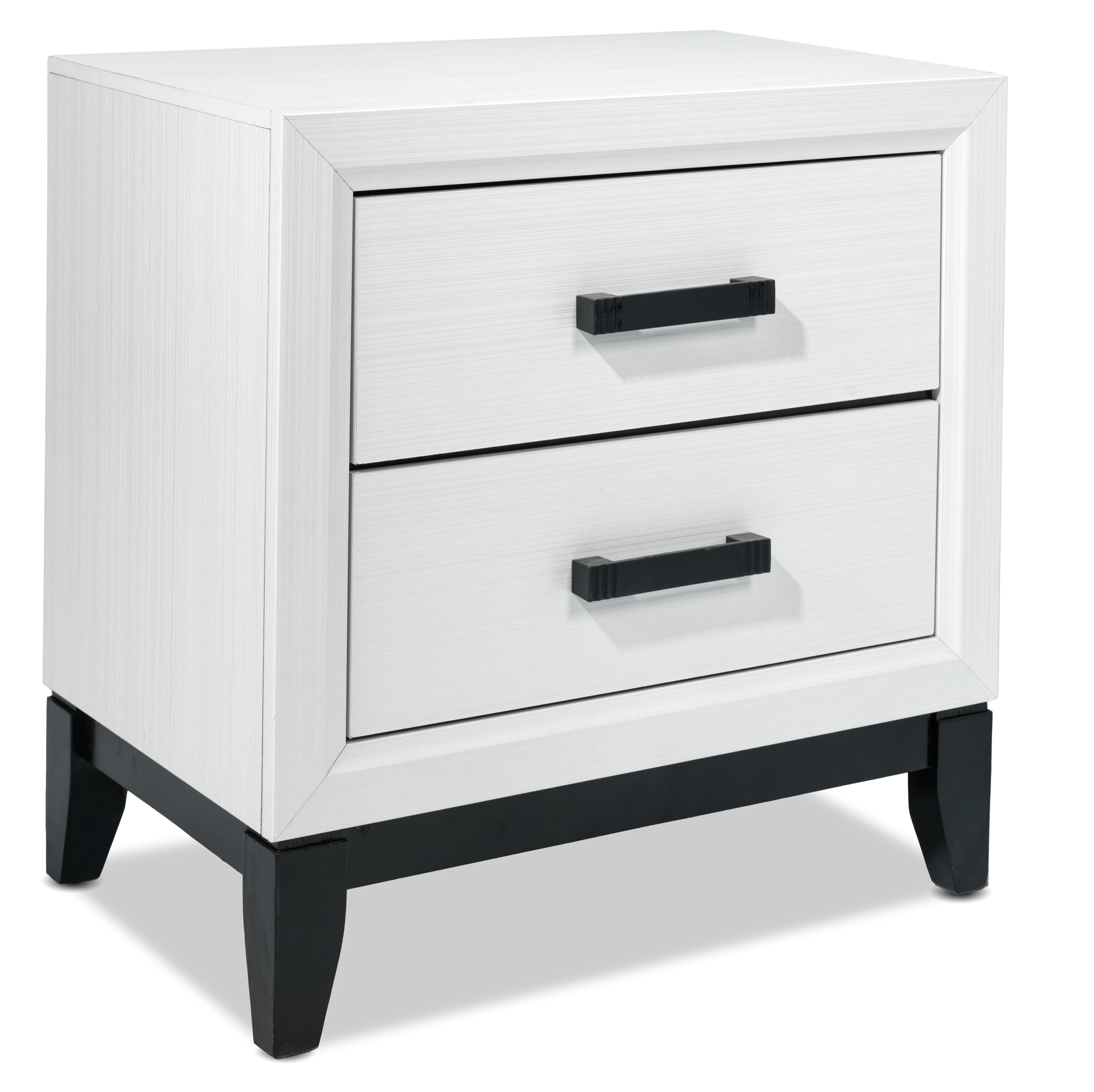 Alive 6-Piece Full Bedroom Set - White/Black - Image 7