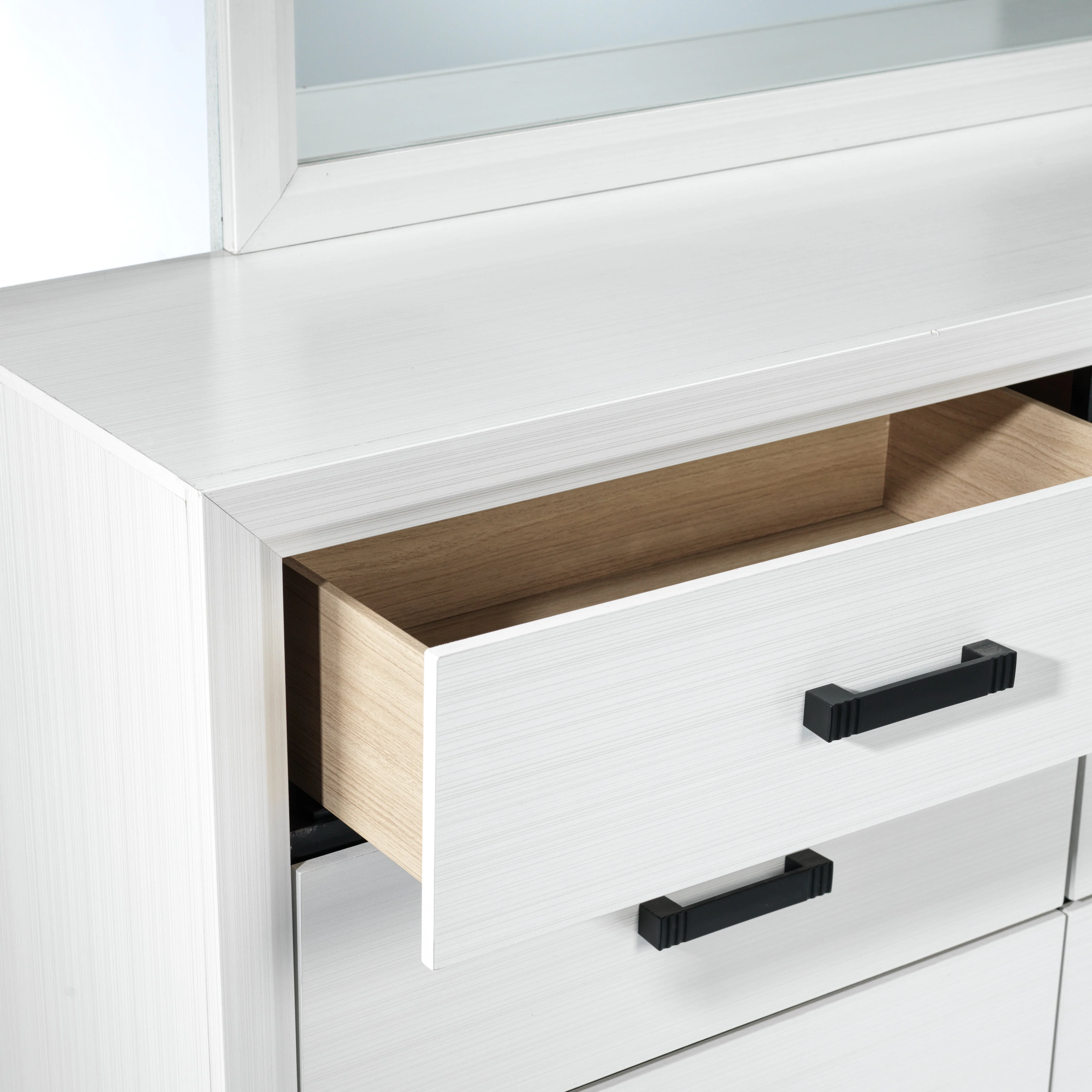 Alive 6-Piece Full Bedroom Set - White/Black - Image 8