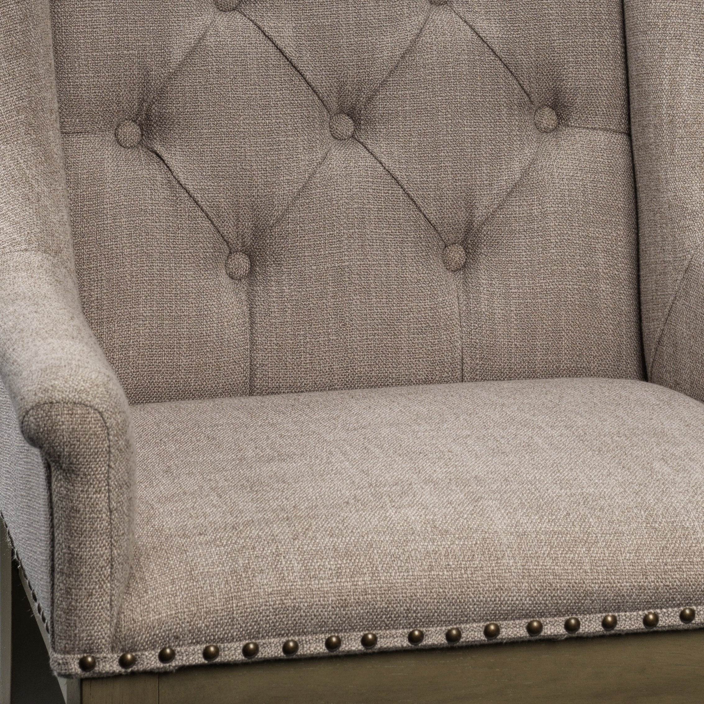 Alomar Arm Chair - Light Brown - Image 2