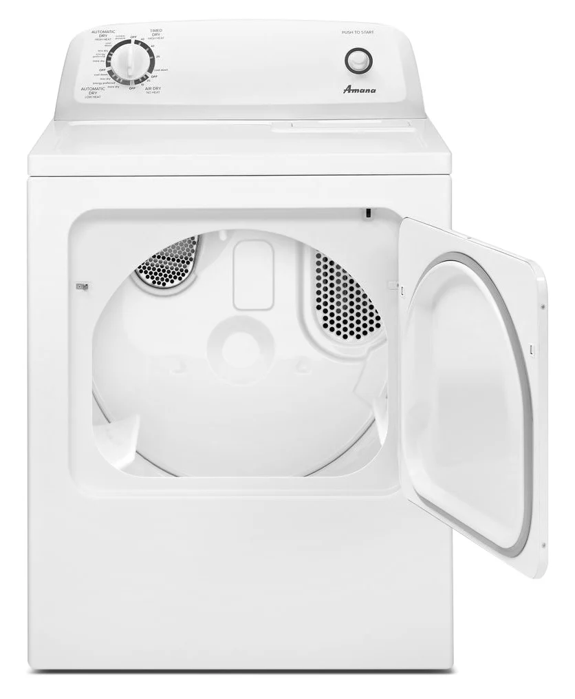 Amana 6.5 Cu. Ft. Electric Dryer with Automatic Dryness Control - YNED4655EW - Image 2