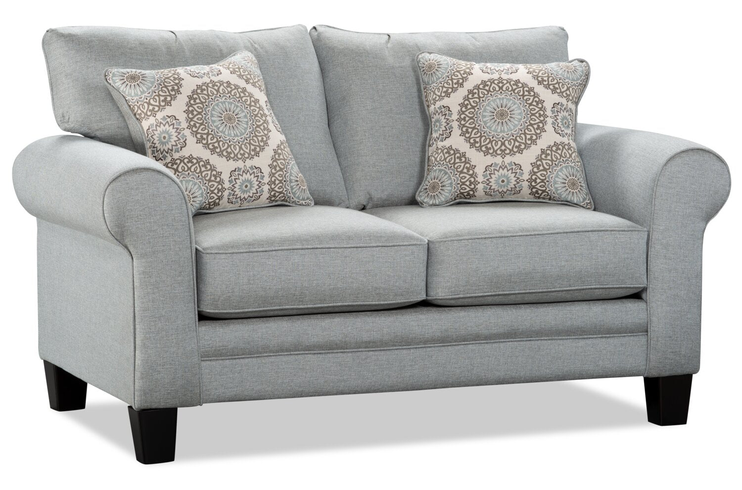 Amara Fabric Loveseat - Mist - Image 3