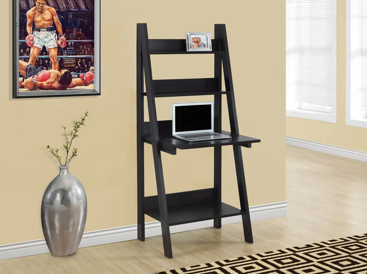 Anadia Ladder Style Desk - Espresso - Image 3
