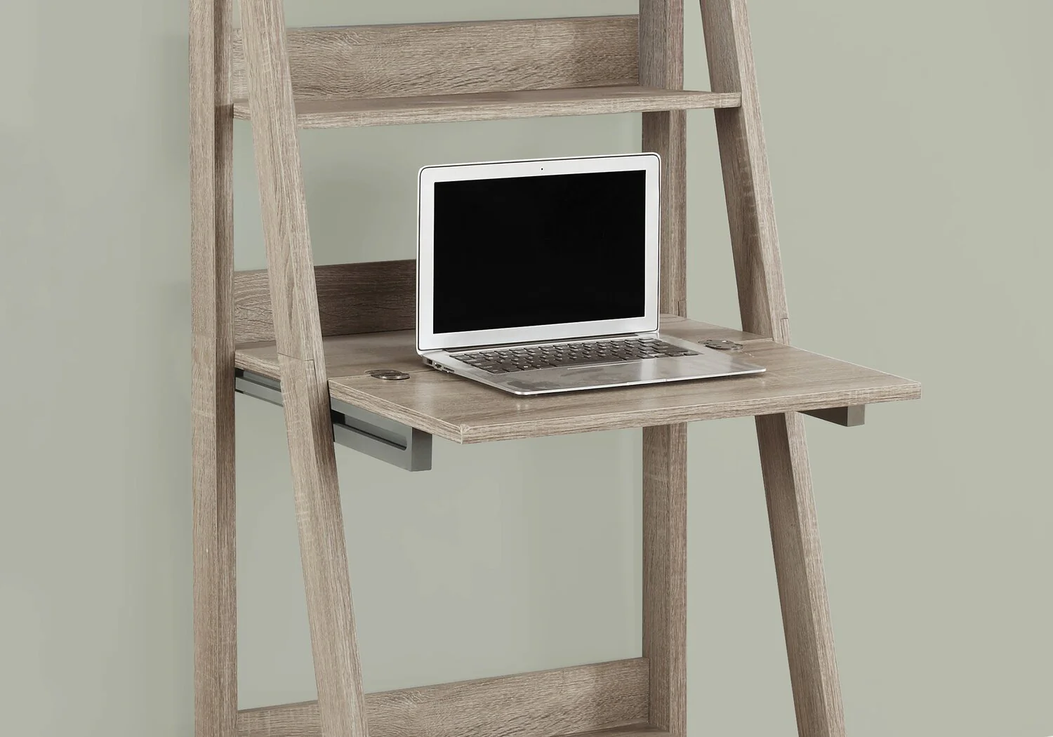 Anadia Ladder Style Desk - Taupe - Image 2
