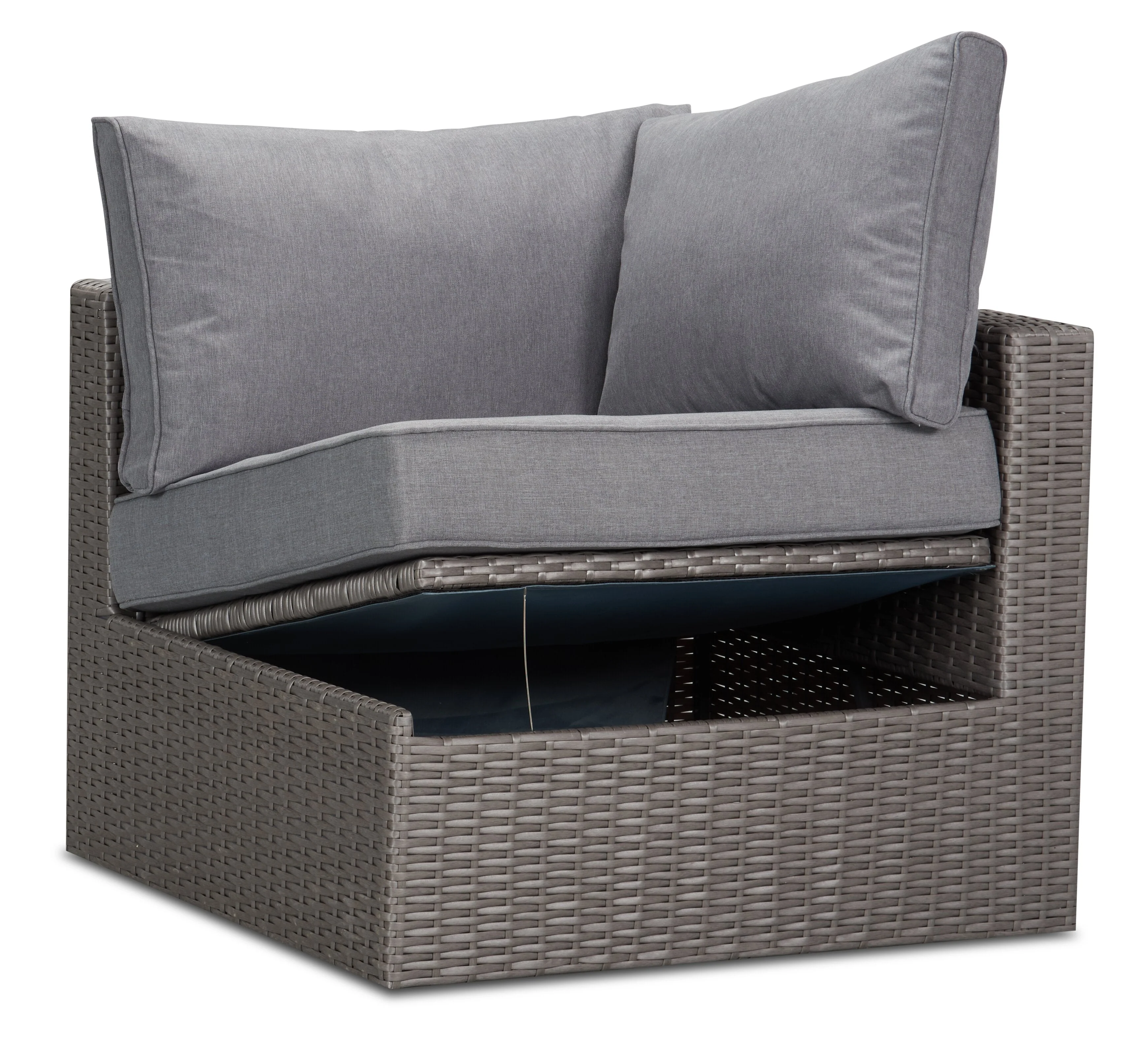 Anegada Corner Patio Chair with Storage - Image 2
