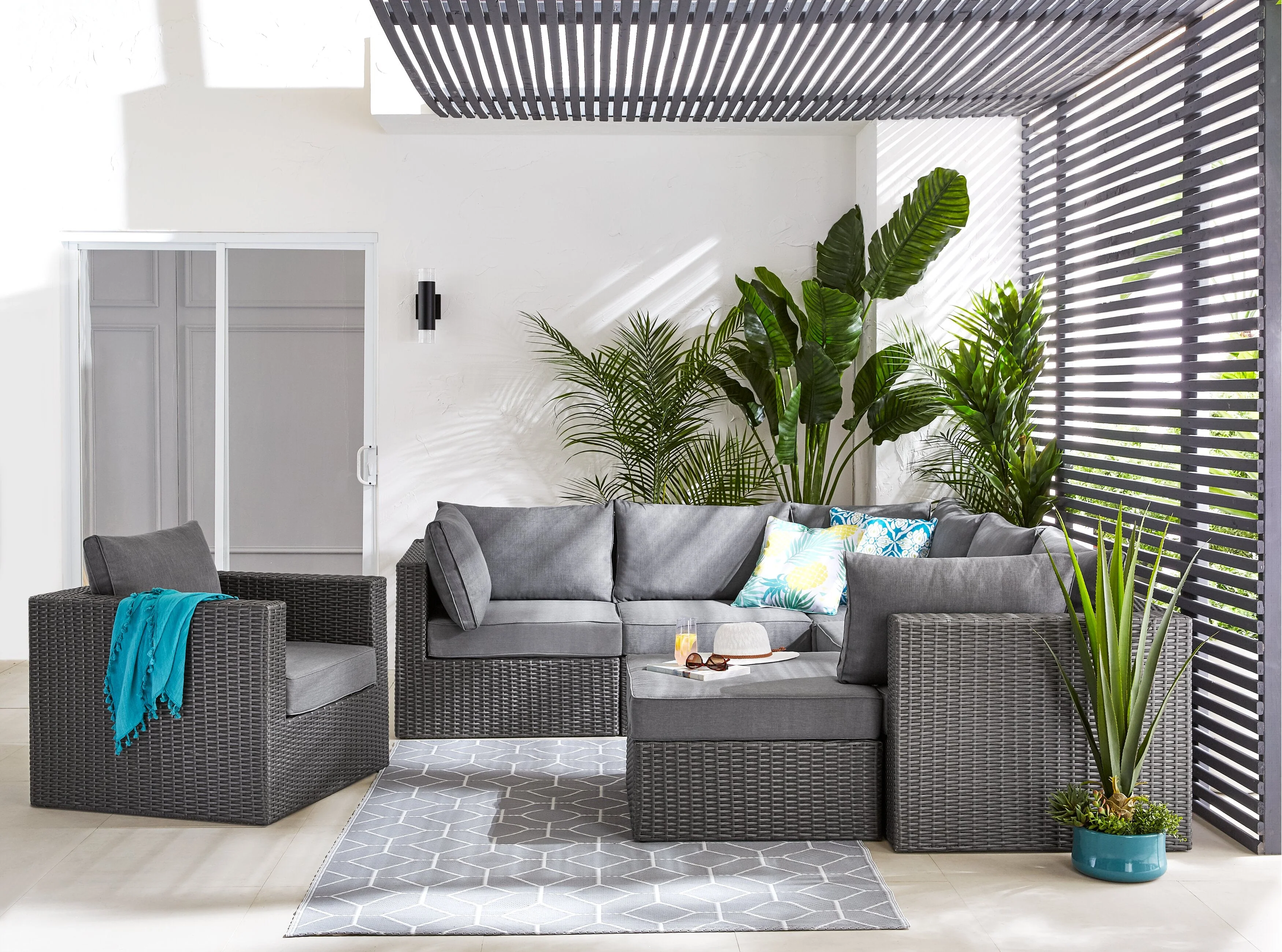 Anegada Corner Patio Chair with Storage - Image 8