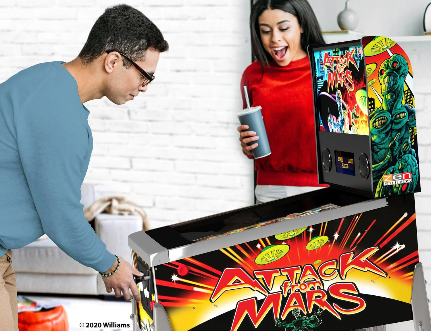 Arcade1Up Attack From Mars Bally-Williams Digital Pinball - Image 2