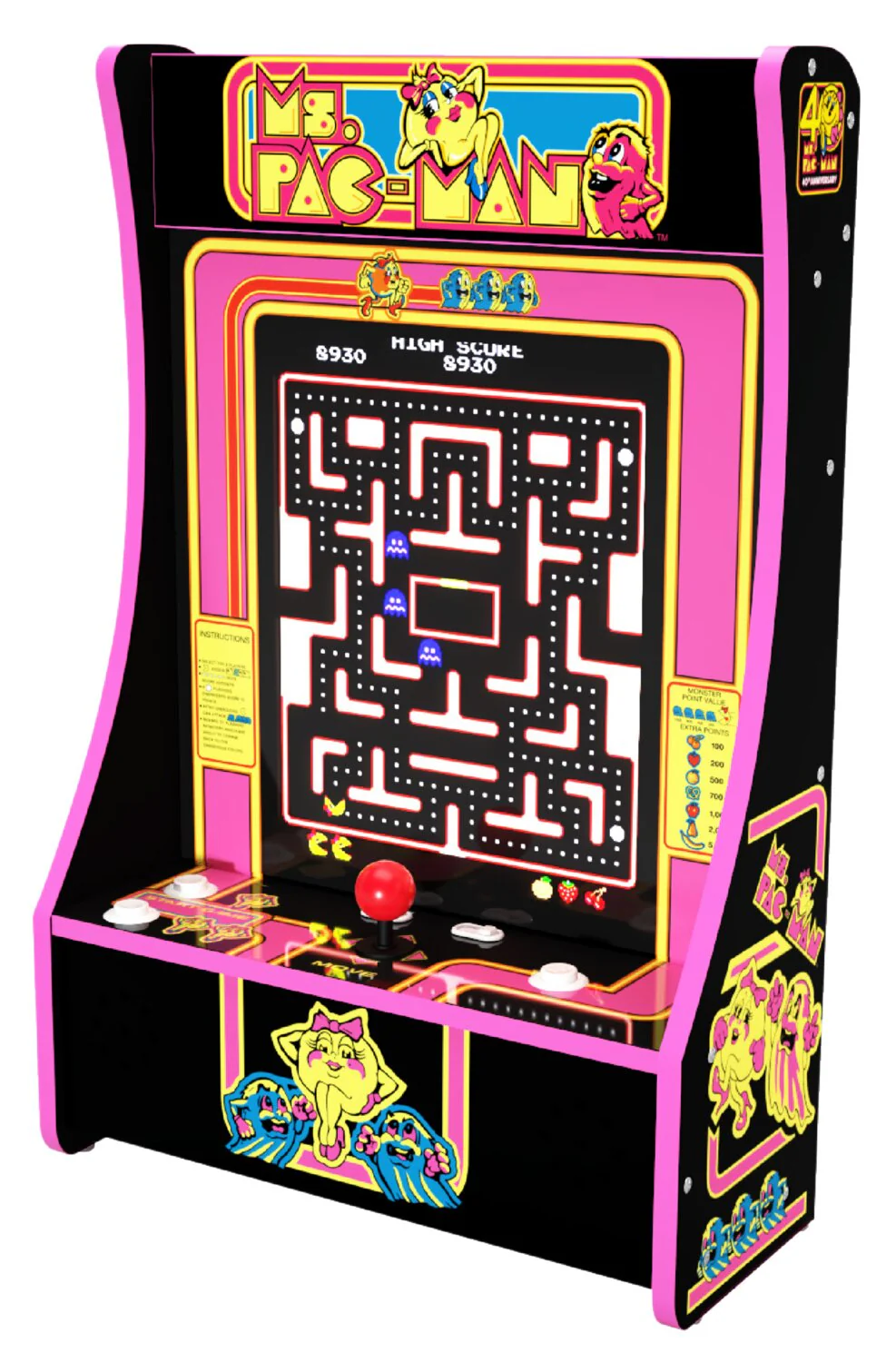 Arcade1up Ms. PAC-MAN™ Portable Partycade 40th Anniversary Edition - Image 3