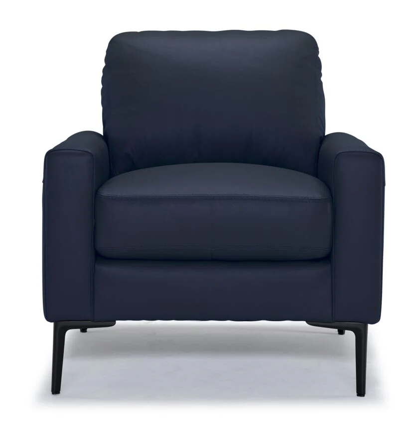 Arcadia Leather Chair - Navy - Image 2