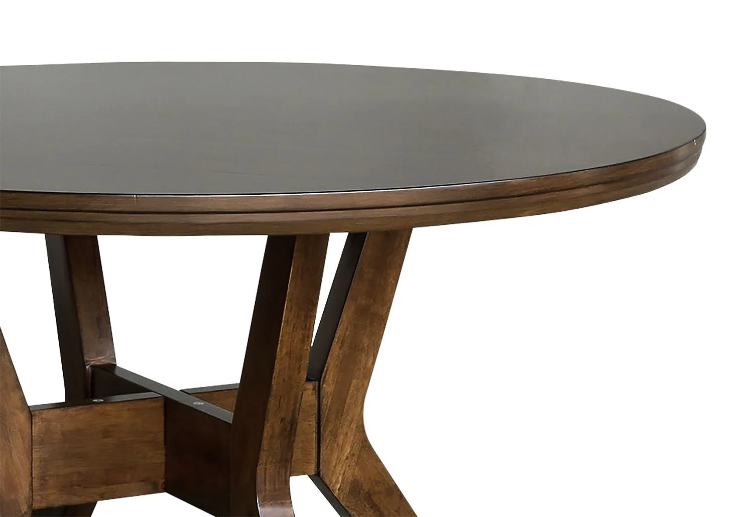 Argyle 5-Piece Round Dining Set - Brown - Image 5