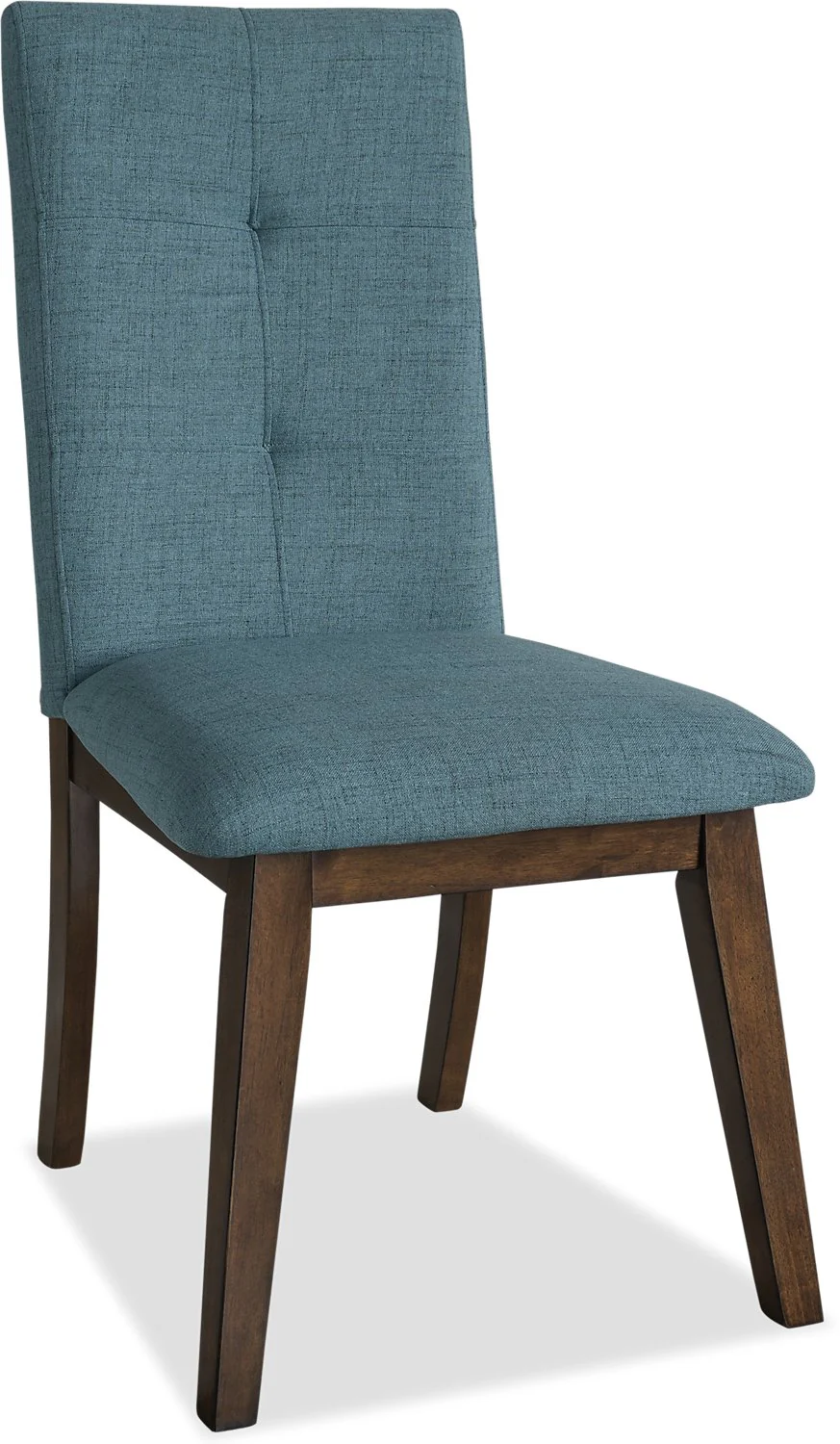 Argyle Fabric Dining Chair - Aqua - Image 2