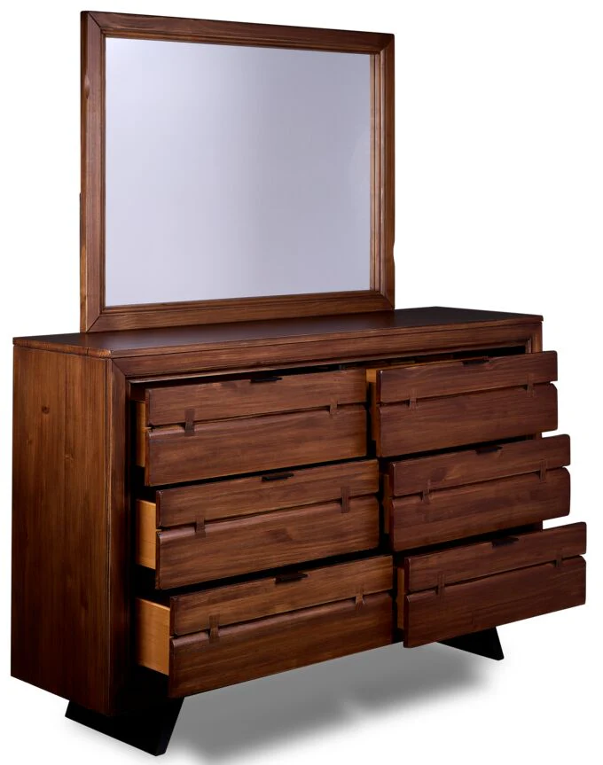 Astrid 6-Piece King Bedroom Set - Rustic Brown - Image 4