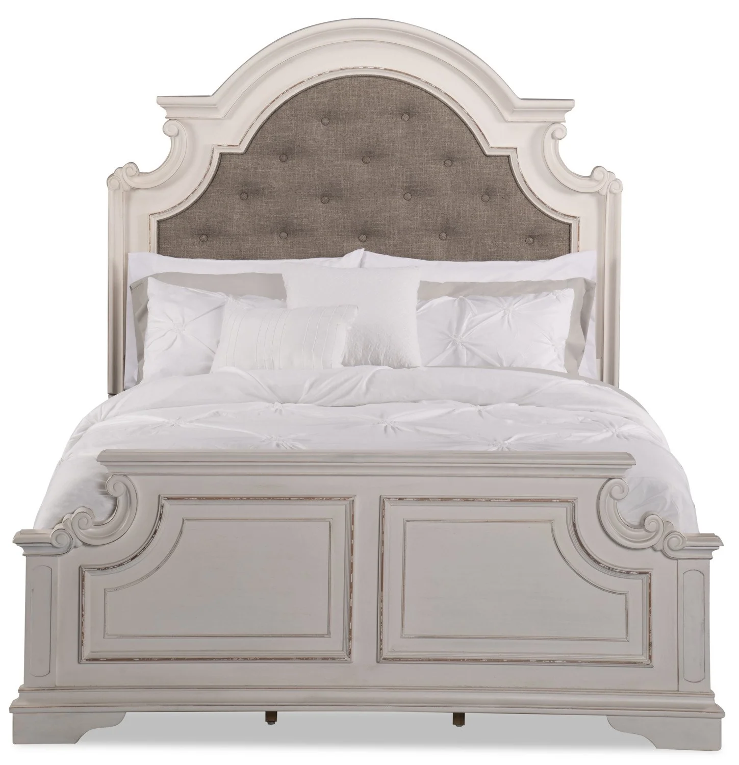 Aurelia Queen Bed - Antique White - Image 2