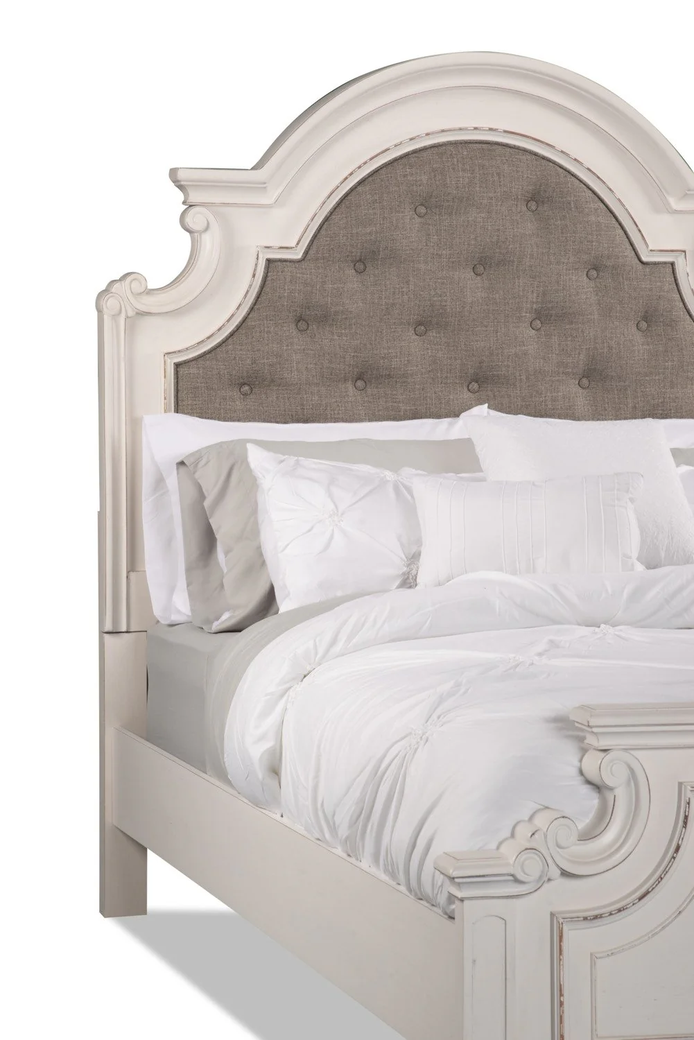 Aurelia Queen Bed - Antique White - Image 5