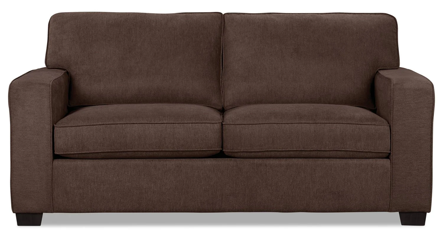 Bayham Chenille Twin-Size Sofa Bed - Mocha