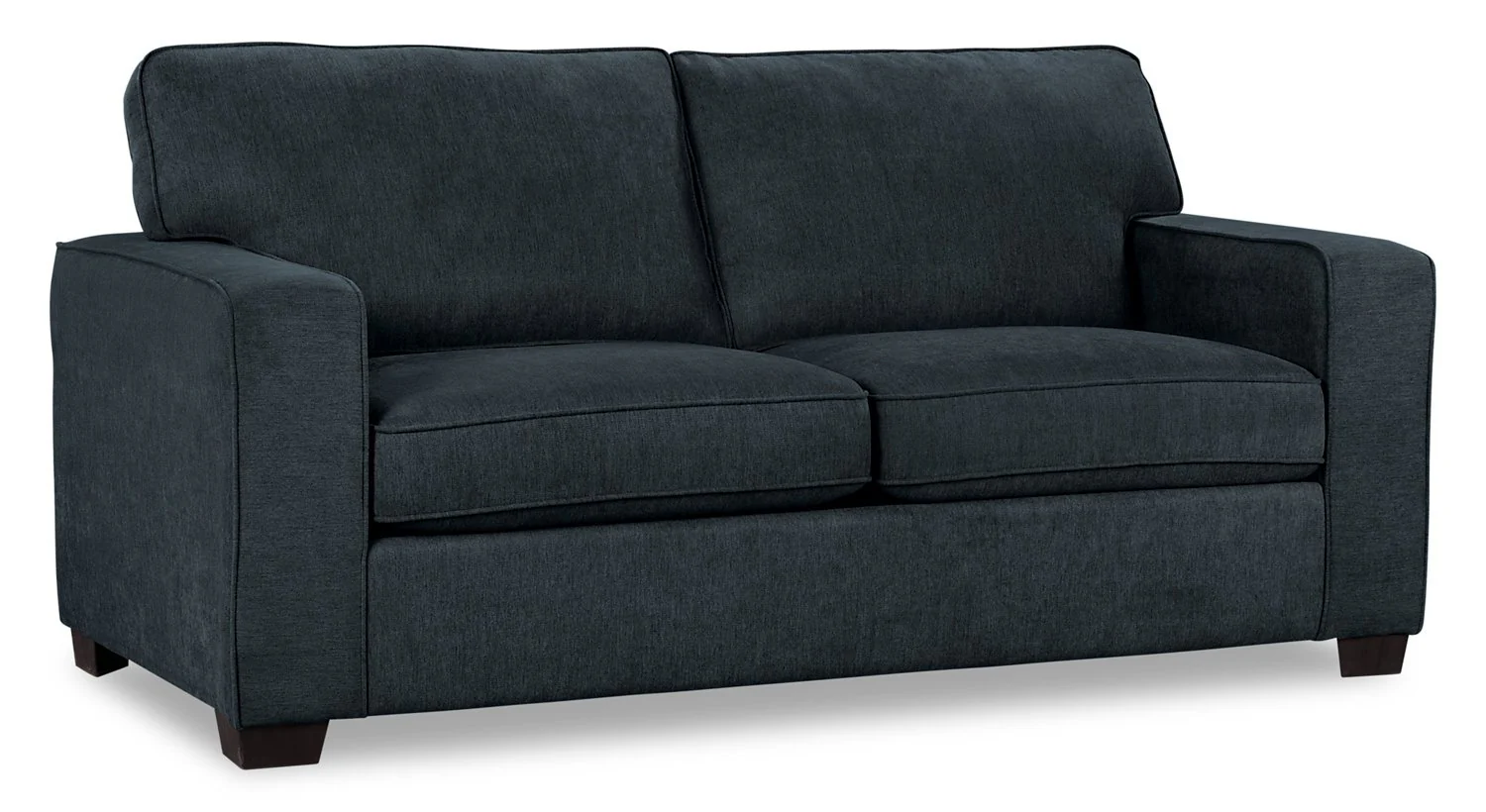 Bayham Chenille Twin-Size Sofa Bed - Navy - Image 2
