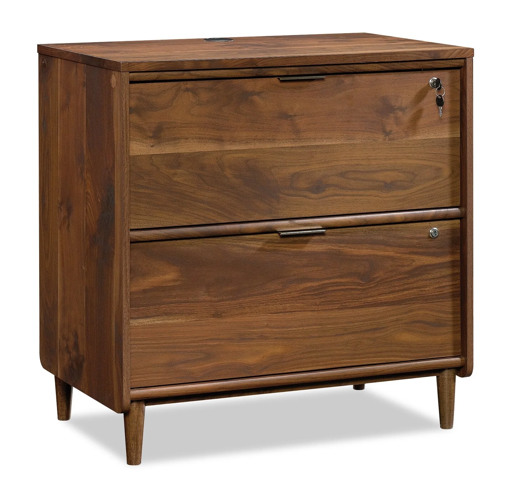 Beacon Hill Commercial Grade Filing Cabinet - Grand Walnut
