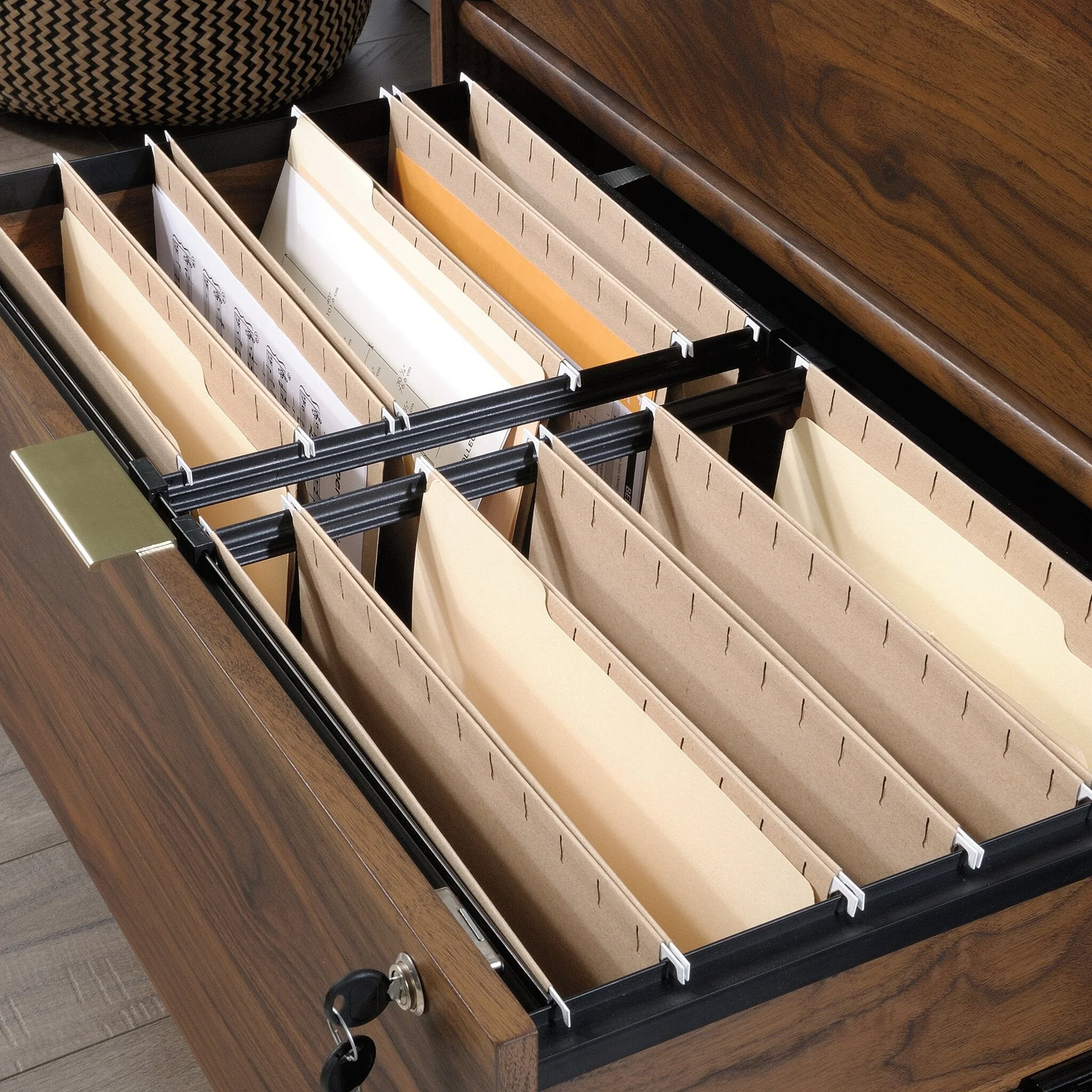 Beacon Hill Commercial Grade Filing Cabinet - Grand Walnut - Image 5