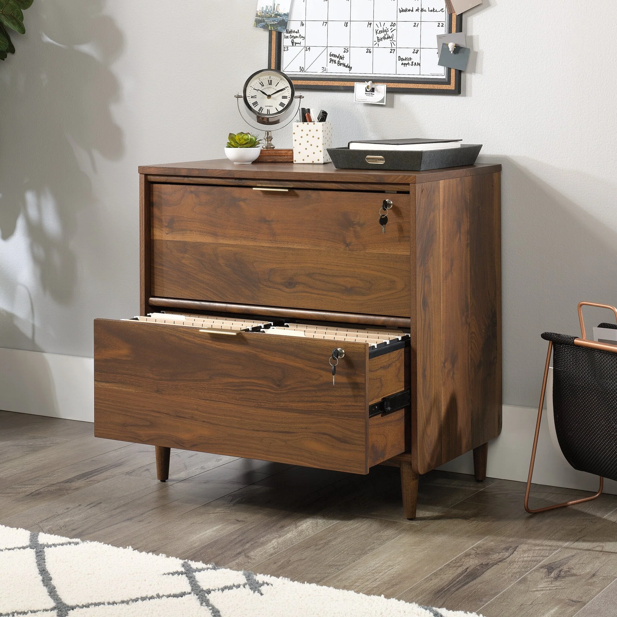 Beacon Hill Commercial Grade Filing Cabinet - Grand Walnut - Image 9