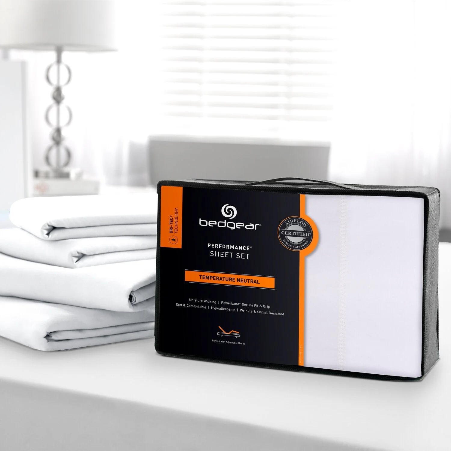 BEDGEAR Dri-Tec® 4-Piece Queen Sheet Set - White - Image 4