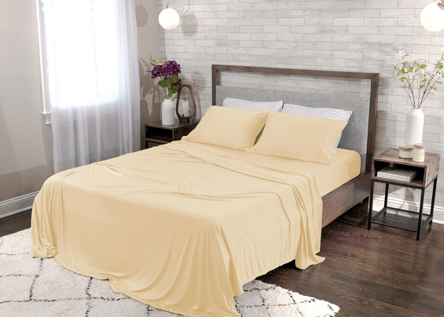 BEDGEAR Dri-Tec® 5-Piece King Split Sheet Set - Champagne - Image 5