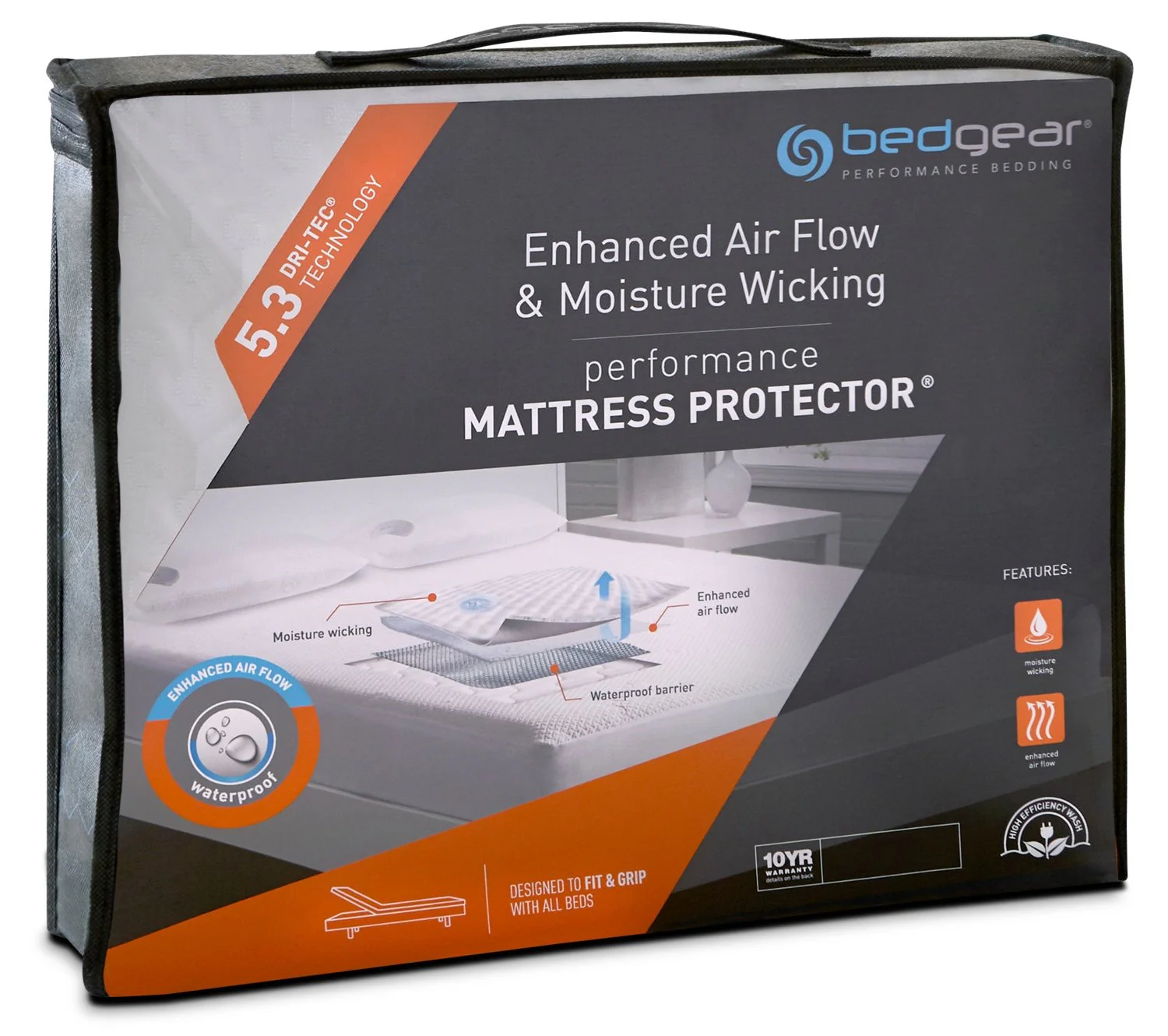 Bedgear™ Dri-Tec® 5.3 Performance Full Mattress Protector - Image 2