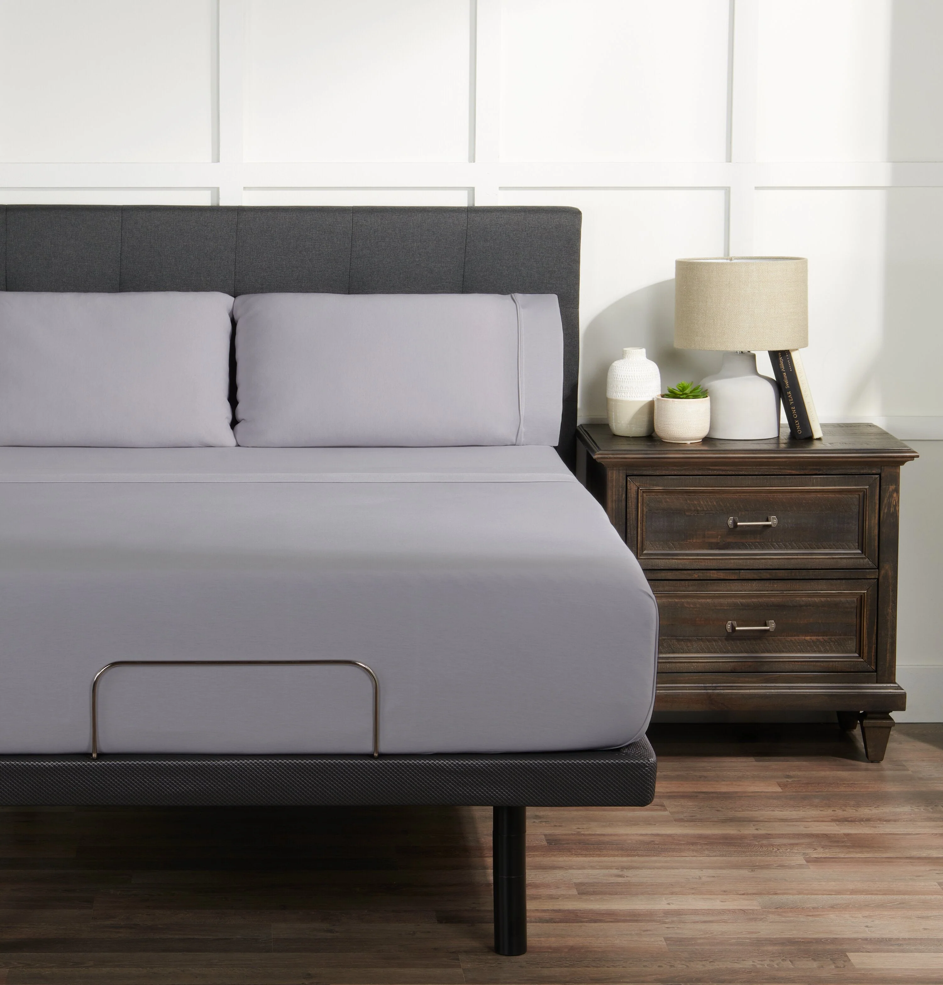 BEDGEAR Hyper-Wool™ Performance 4-Piece King Sheet Set - Light Grey - Image 2