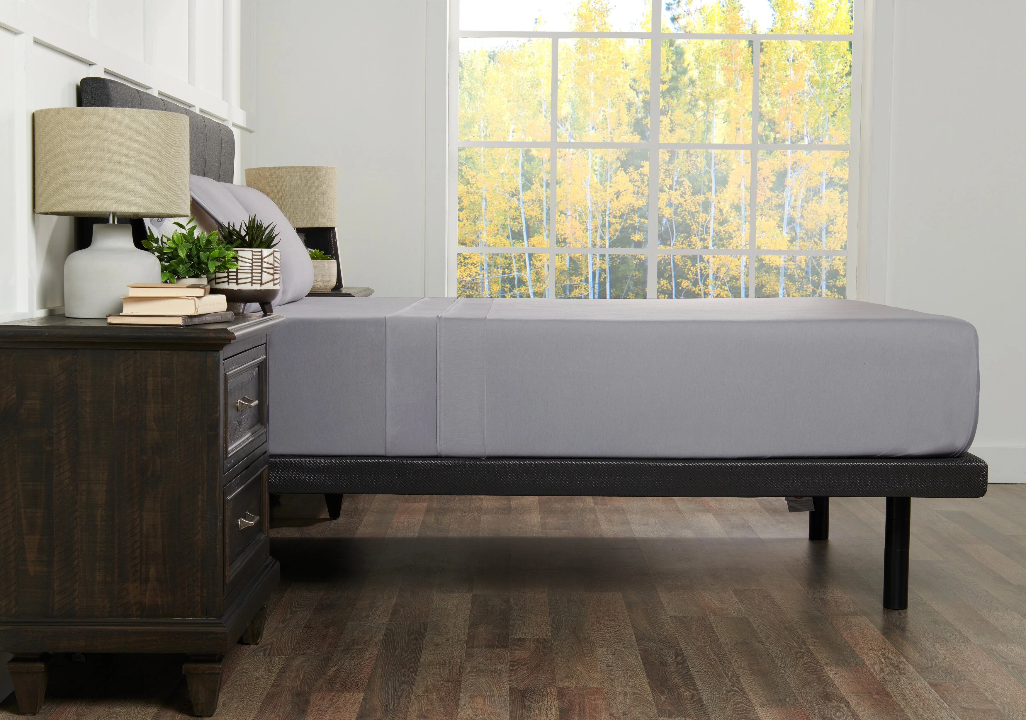 BEDGEAR Hyper-Wool™ Performance 4-Piece King Sheet Set - Light Grey - Image 6