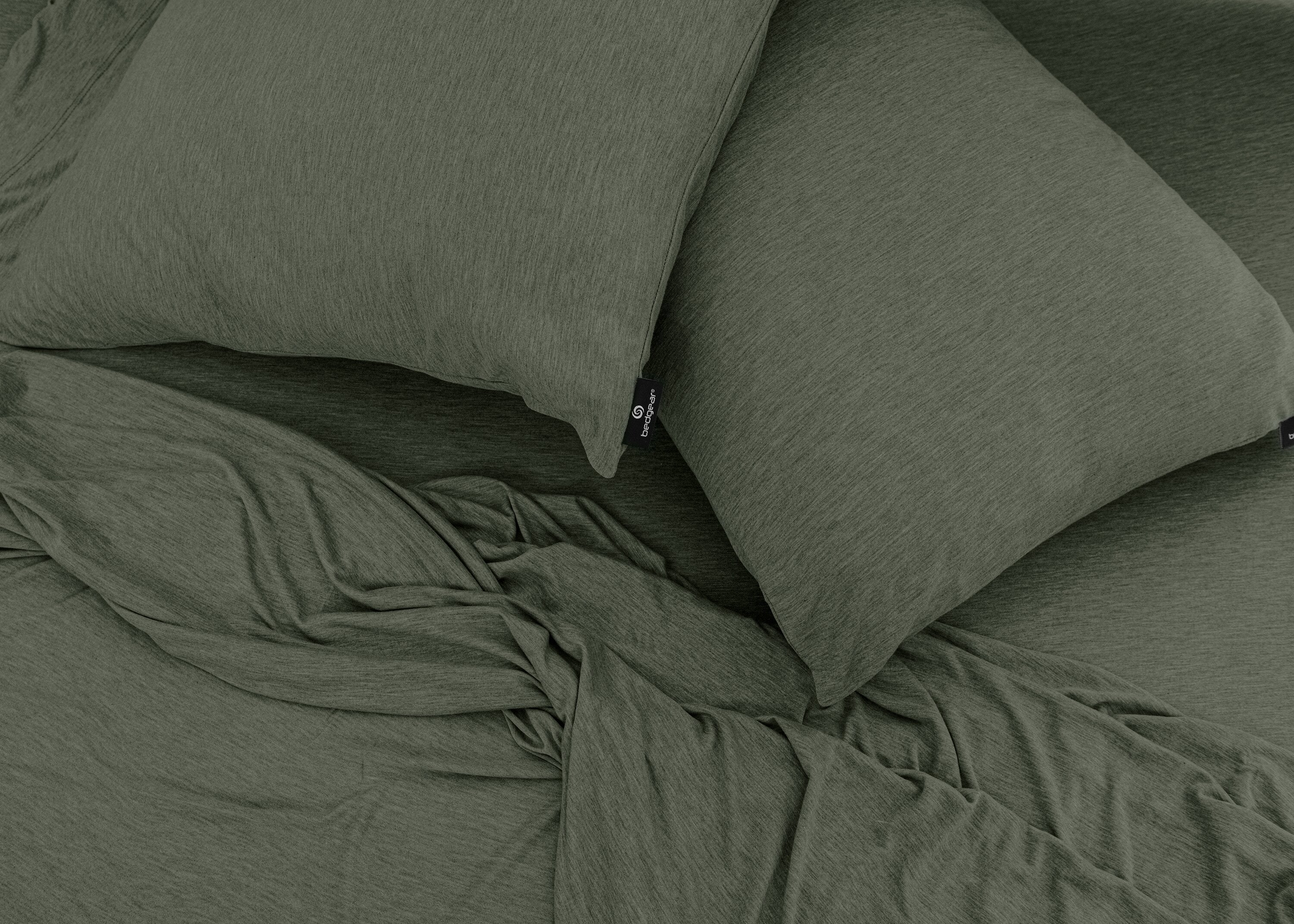 BEDGEAR Hyper-Wool™ Performance 5-Piece King Split Sheet Set - Forest Green - Image 10