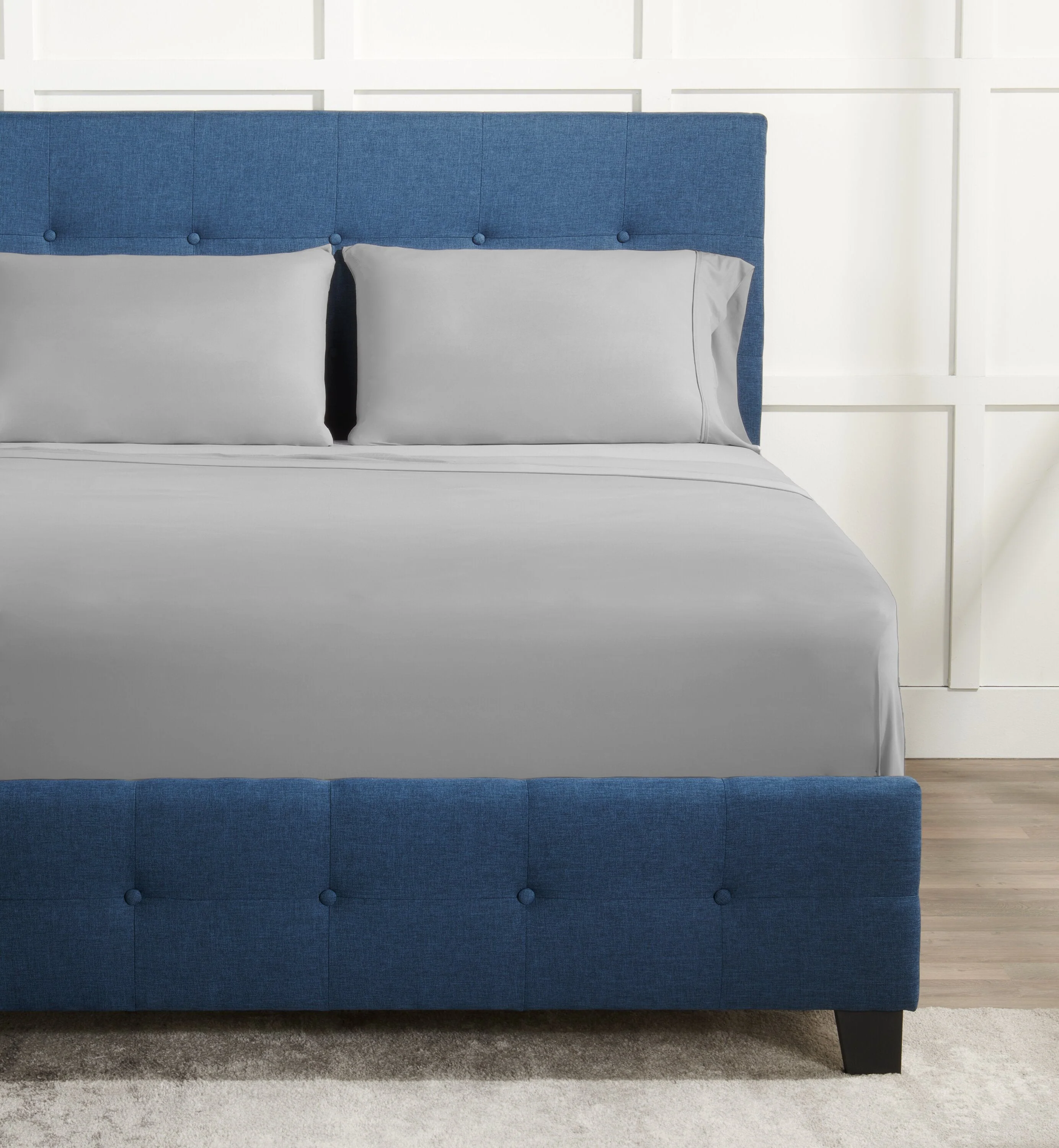 BEDGEAR Ver-Tex™ Performance 5-Piece King Split Sheet Set - Light Grey - Image 3