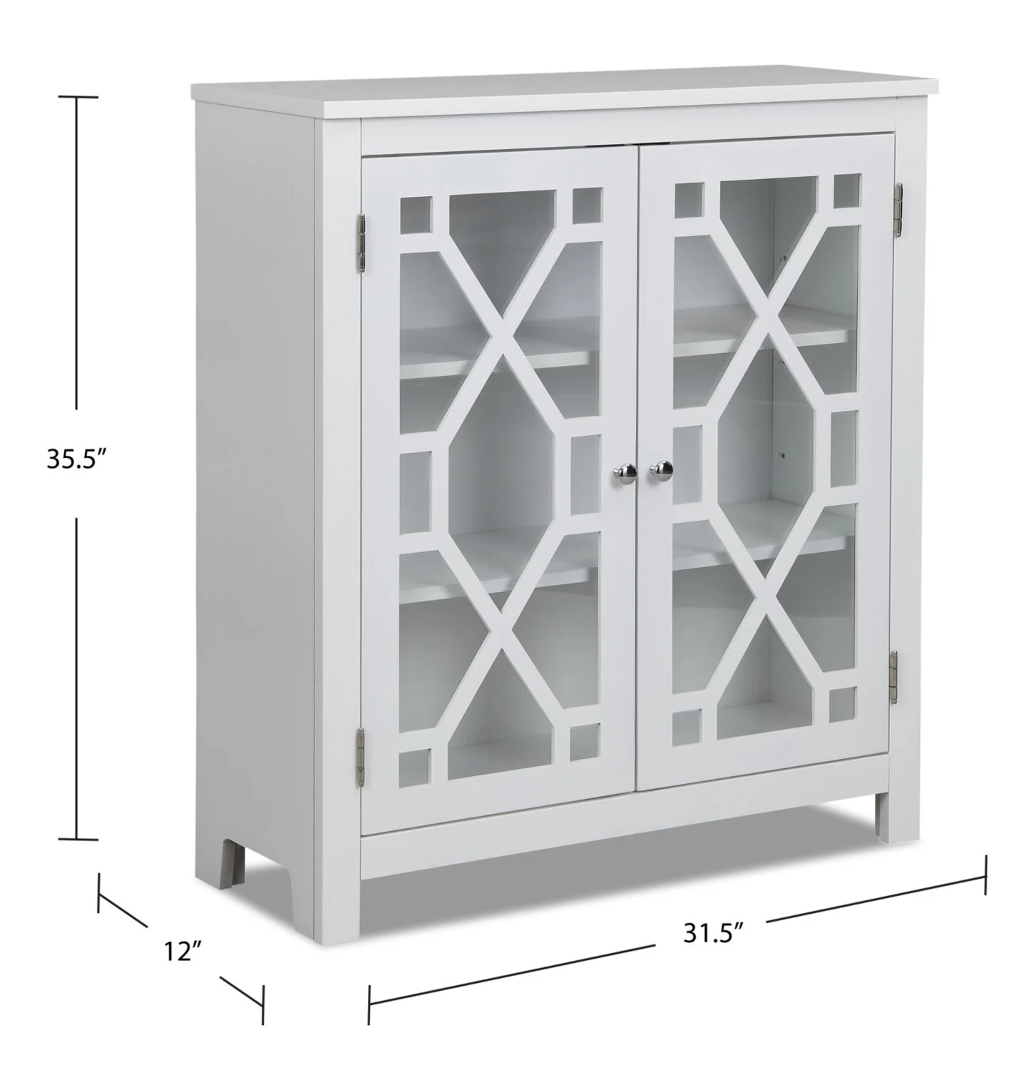 Binche Accent Cabinet - White - Image 6