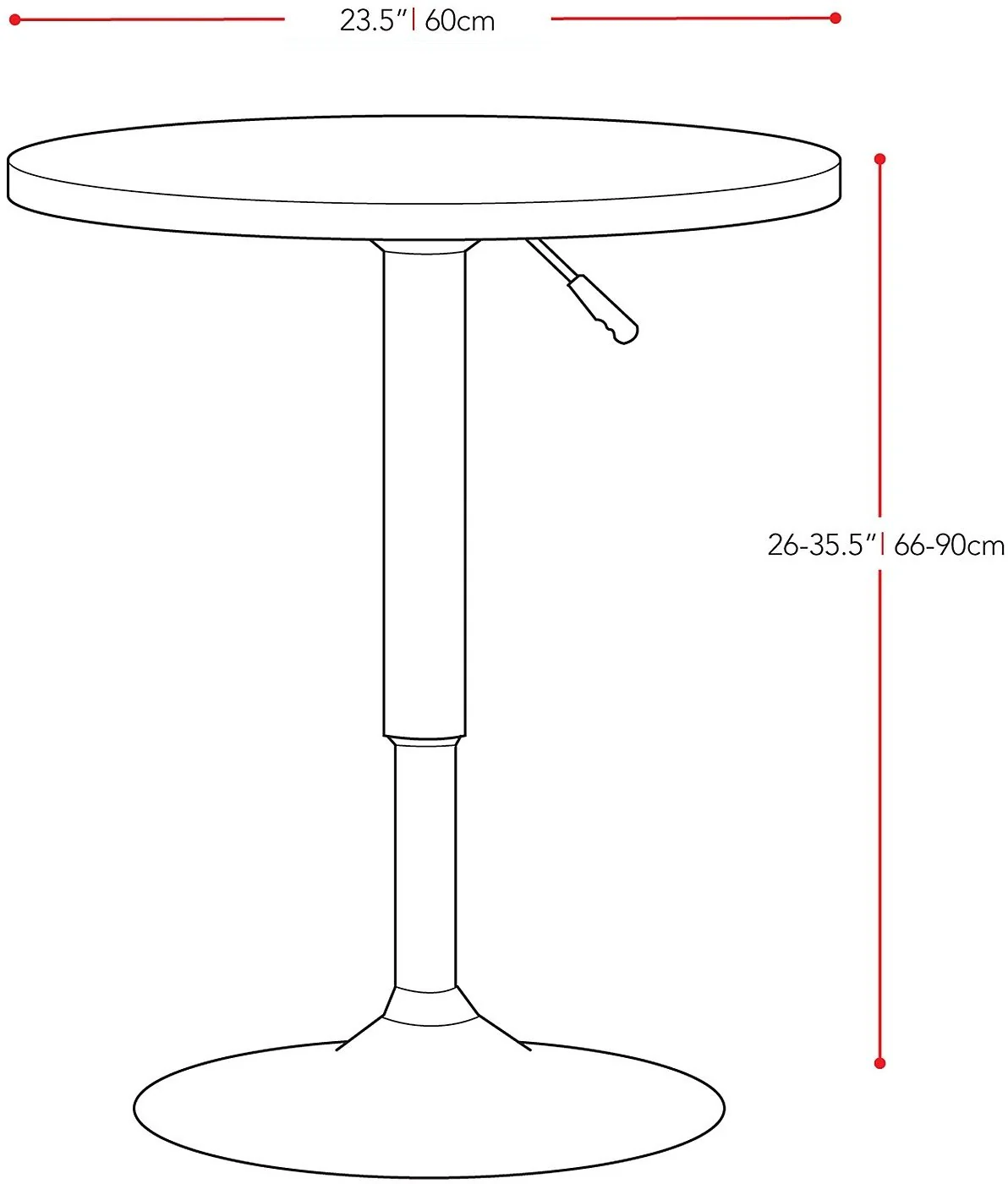 Bisk Bar-Height Table - Black - Image 3
