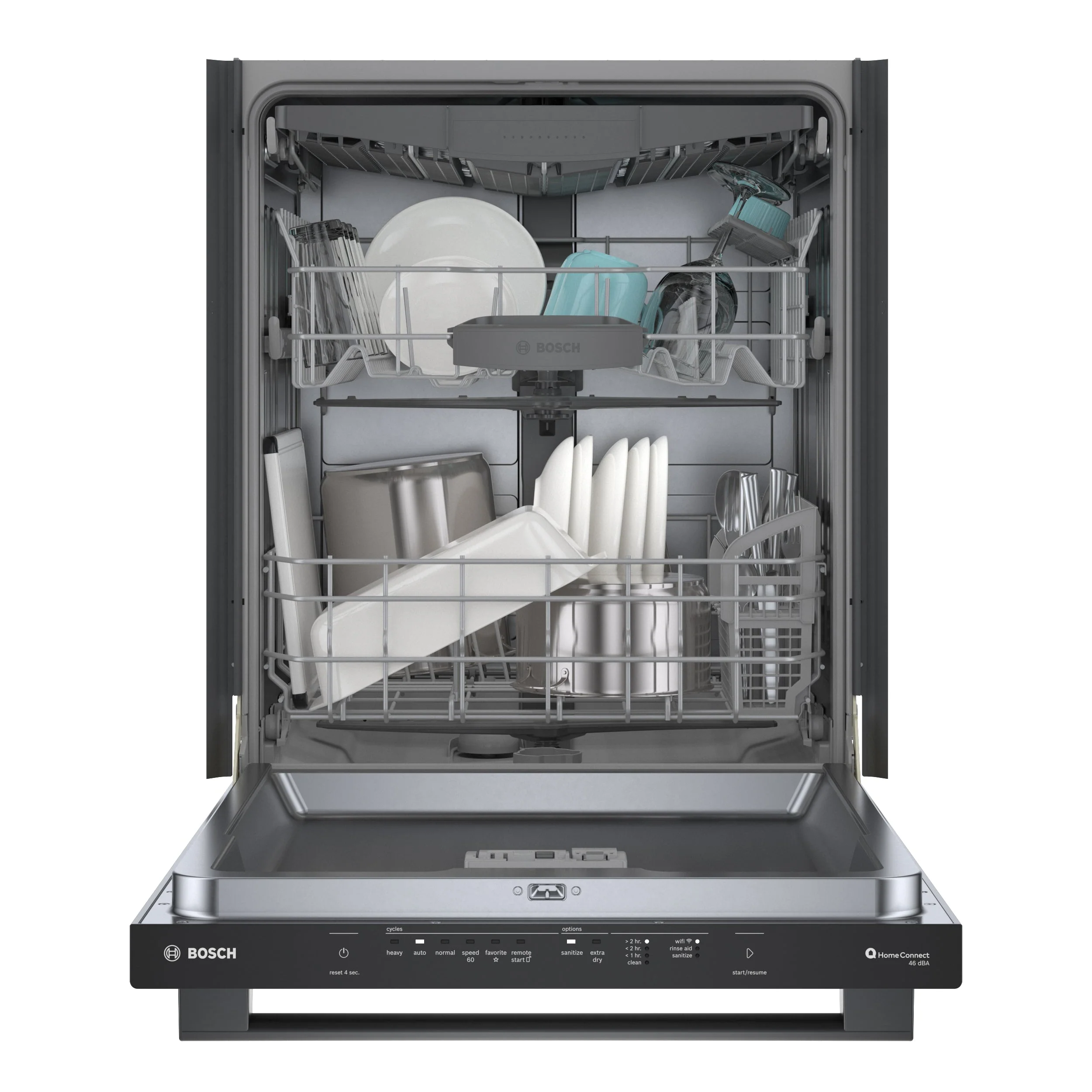 Bosch 100 Series Premium Smart Dishwasher with Third Rack - SHX5AEM4N - Image 7