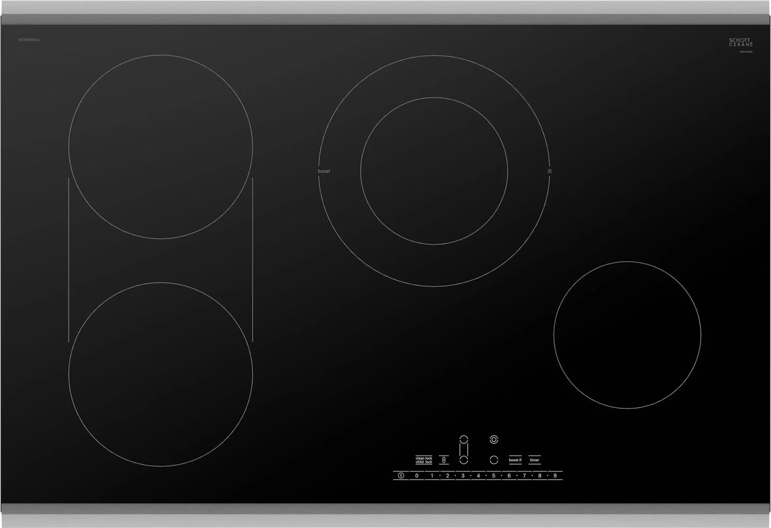 Bosch 30" 800 Series Frameless Electric Cooktop - NET8069SUC