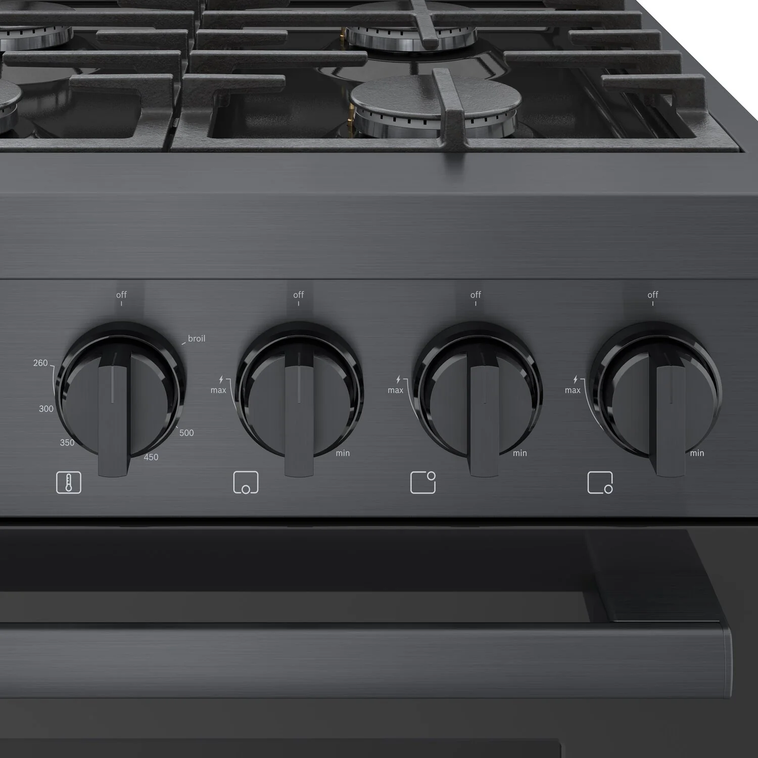 Bosch 800 Series 3.4 Cu. Ft. Industrial-Style Freestanding Gas Range - HGS8645UC - Image 4