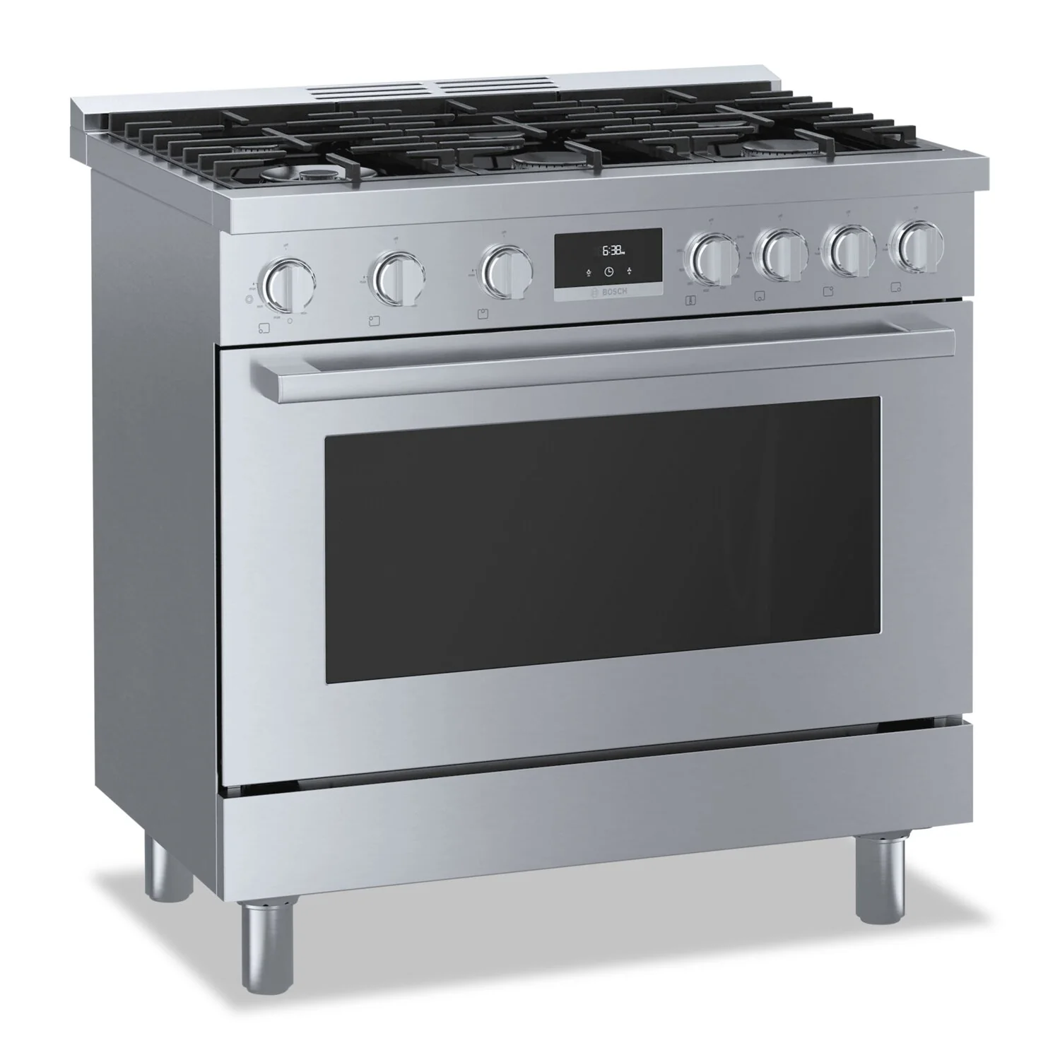 Bosch 800 Series 3.4 Cu. Ft. Industrial-Style Freestanding Gas Range - HGS8655UC - Image 2