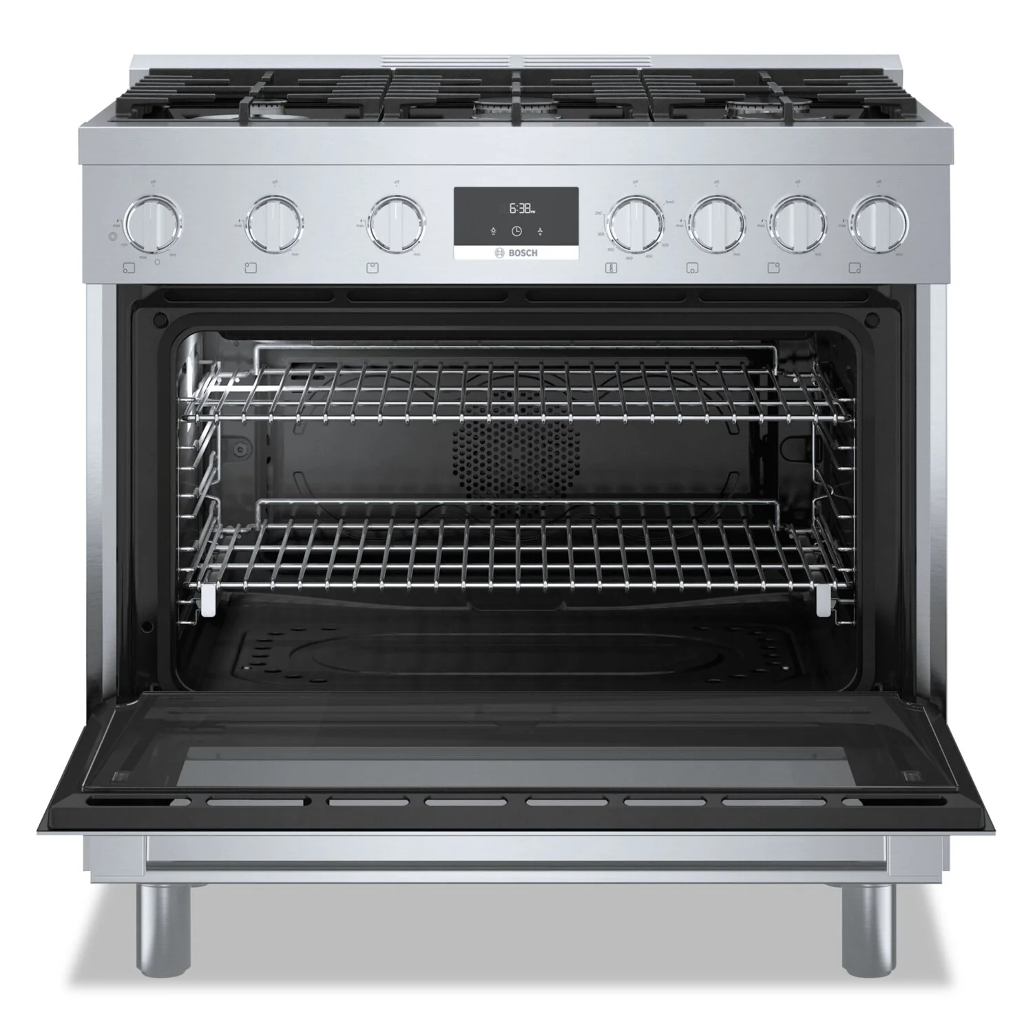 Bosch 800 Series 3.4 Cu. Ft. Industrial-Style Freestanding Gas Range - HGS8655UC - Image 3