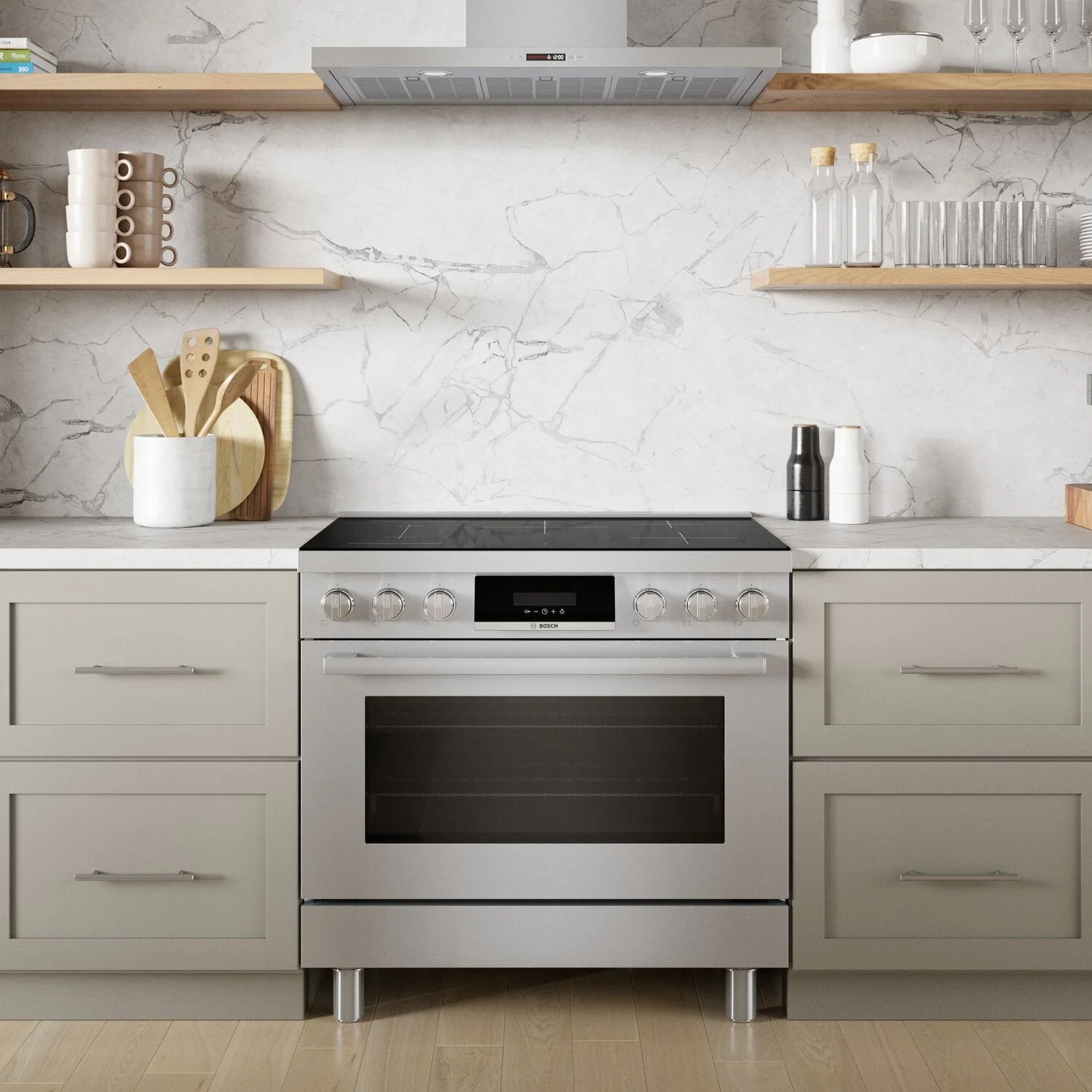 Bosch 800 Series 3.7 Cu. Ft. Electric Induction Range - HIS8655C - Image 7
