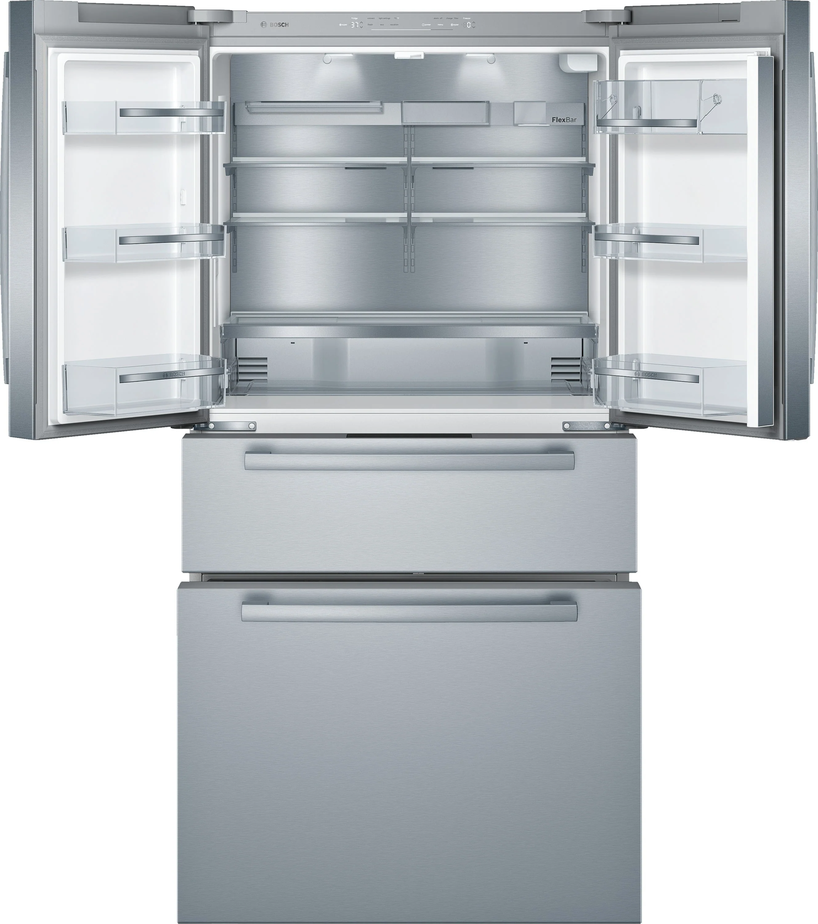 Bosch 800 Series Stainless Steel Counter-Depth 4 Door Refrigerator - B36CL80SNS - Image 4